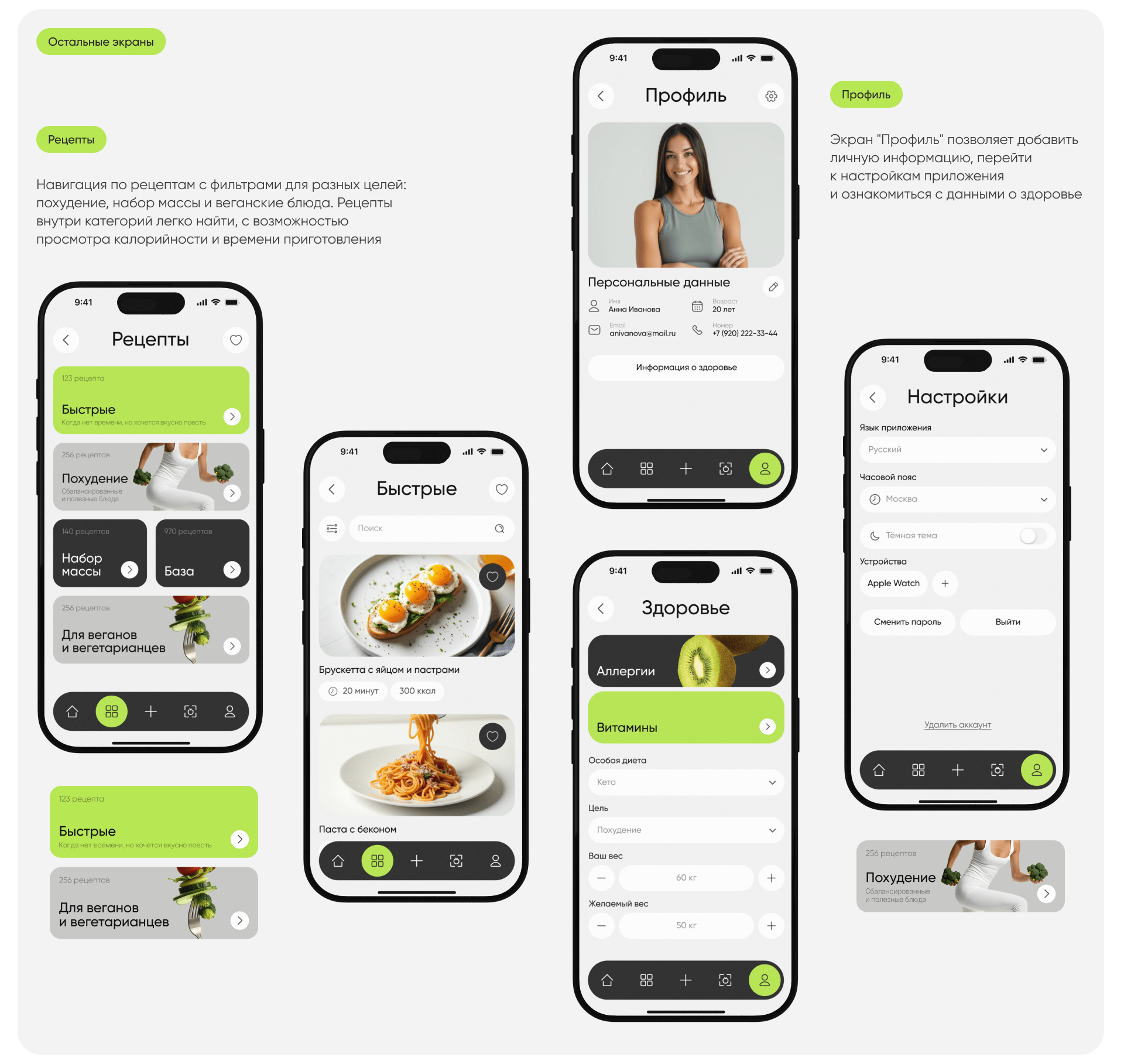NutriScan | AI-Based Nutrition & Calorie App | UX UI — Изображение №19 — Интерфейсы на Dprofile
