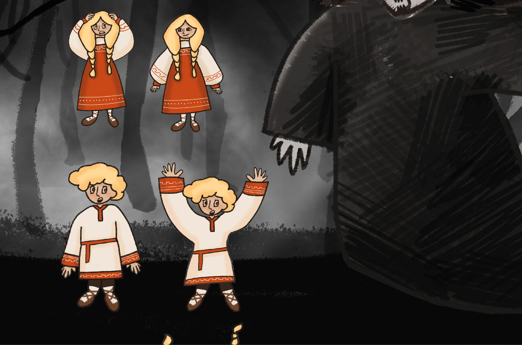 НЕ БУДИ ЛИХО, ПОКА ТИХО | Анимационный мультфильм — Изображение №7 — Иллюстрация, Графика на Dprofile