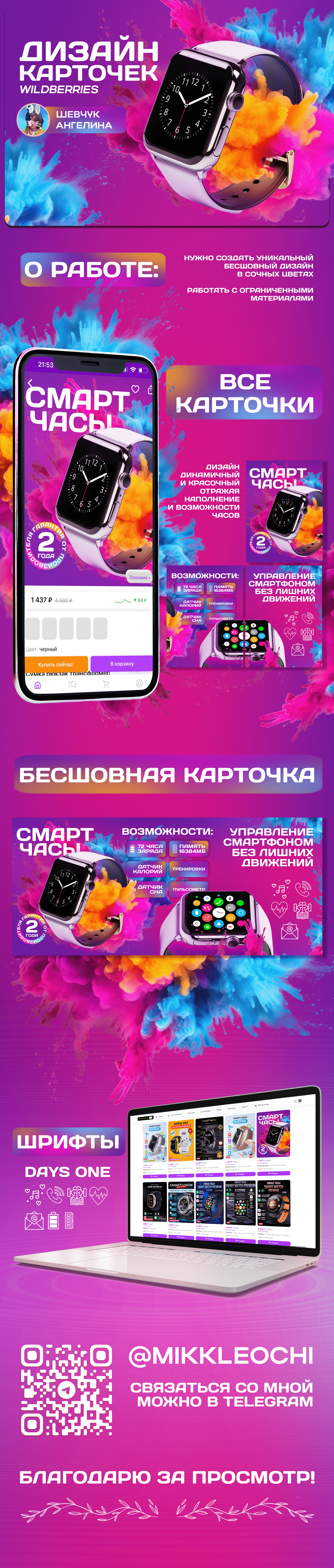Дизайн инфографики для маркетплейсов часы — Изображение №1 — Графика, Маркетинг на Dprofile