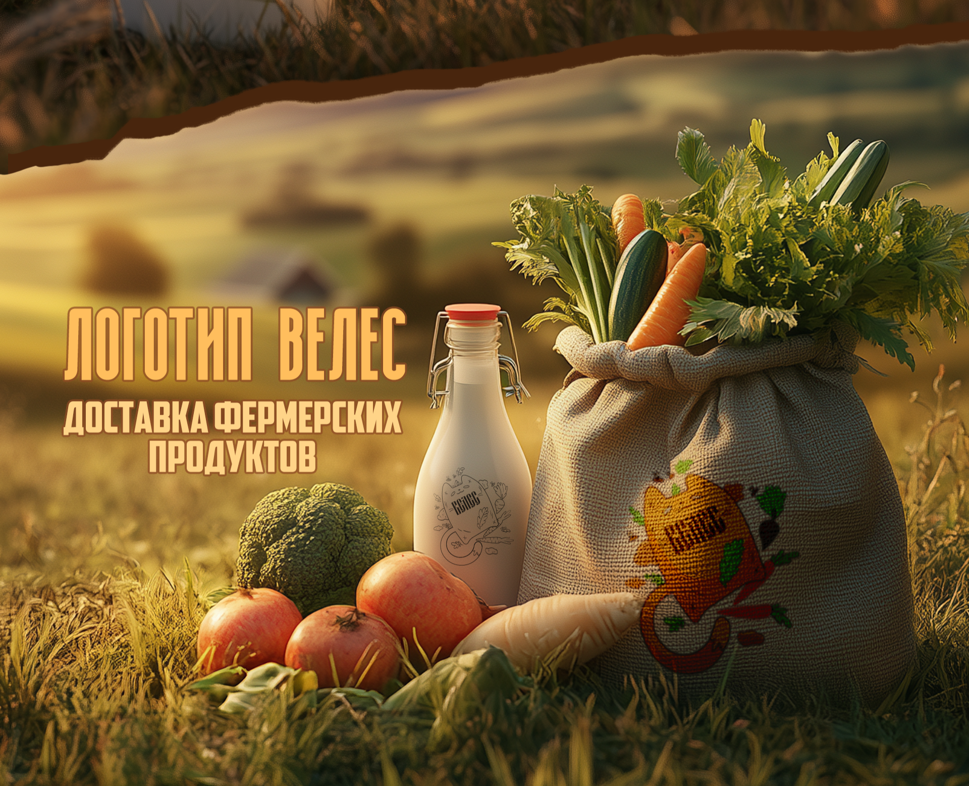 Логотип фермы ‭«Велес» — Брендинг, Графика на Dprofile