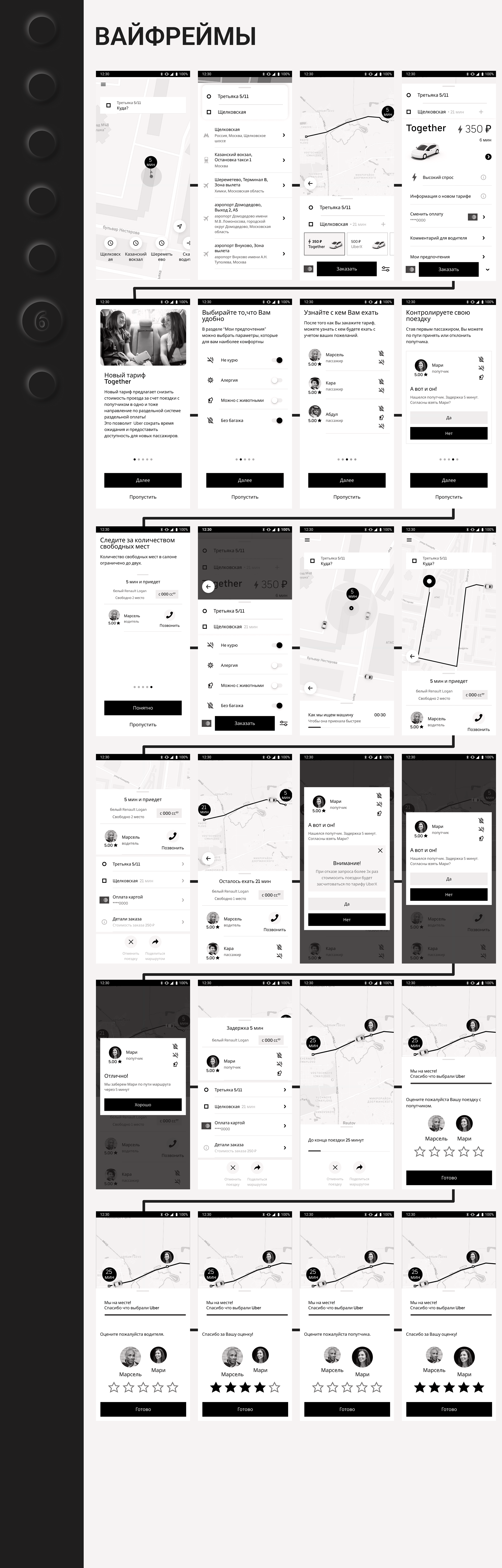 Дипломный проект. Разработка функции для Uber — Изображение №7 — Интерфейсы на Dprofile
