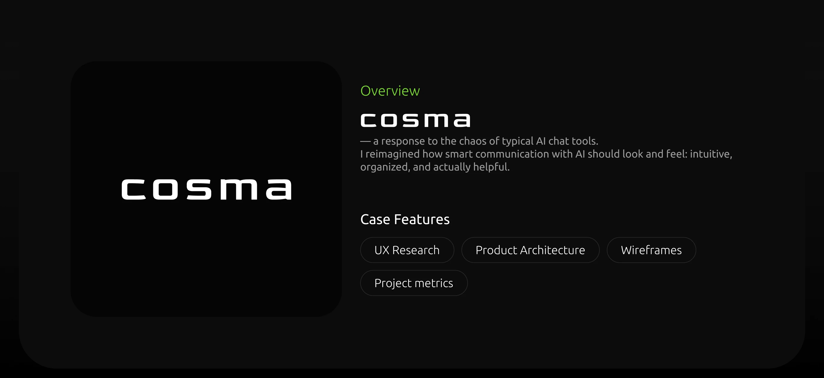 Cosma — AI Chatbot Design — Изображение №2 — Интерфейсы на Dprofile