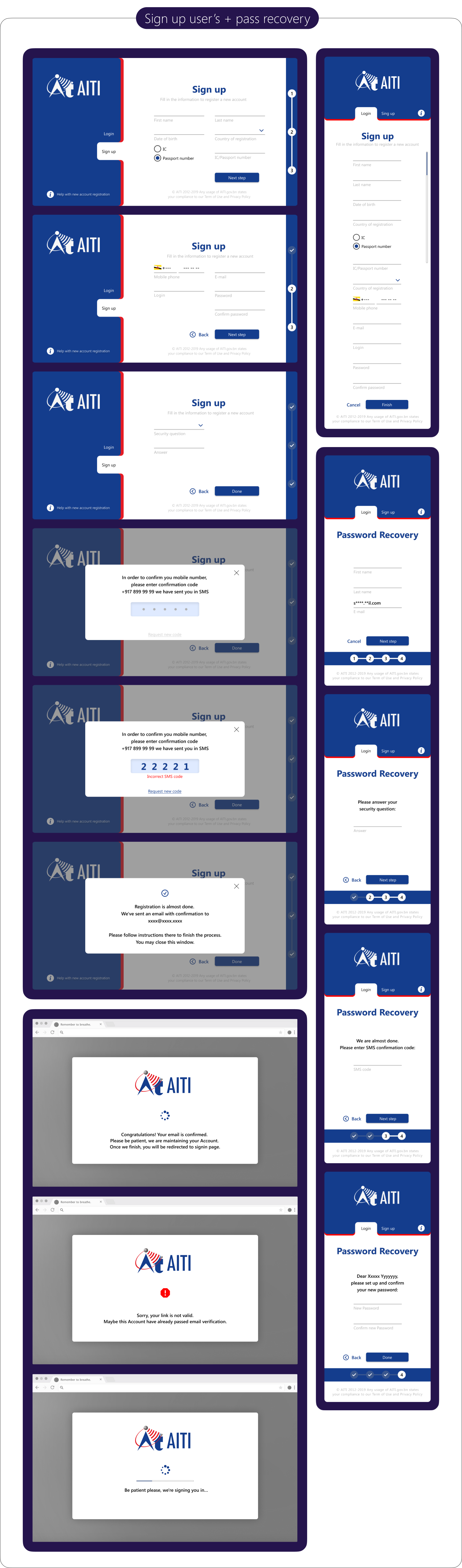 (AITI) Бруней-Даруссалам Ux/Ui — Изображение №6 — Интерфейсы на Dprofile