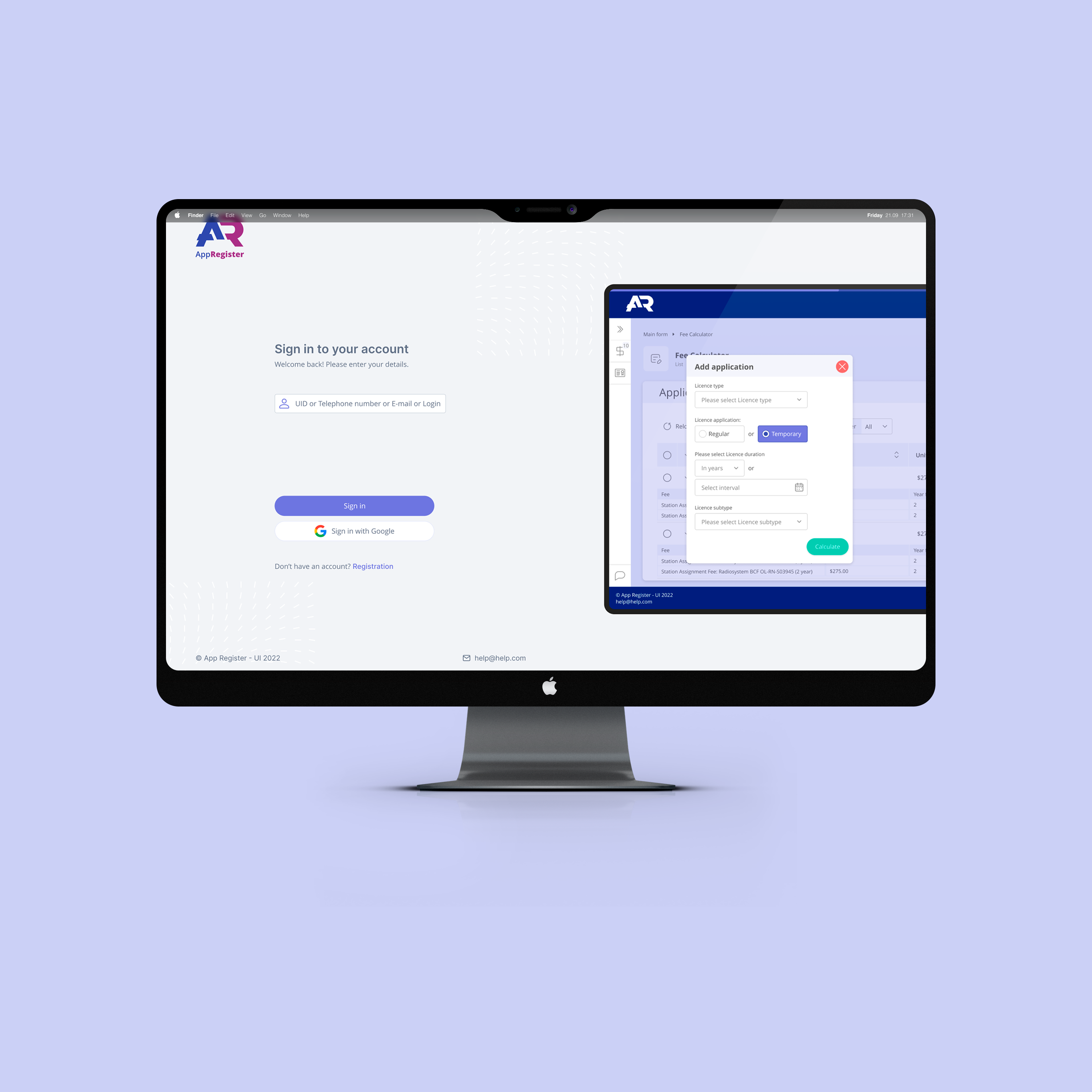 AppRegister - Ux/Ui разработка интерфейса — Изображение №2 — Интерфейсы на Dprofile