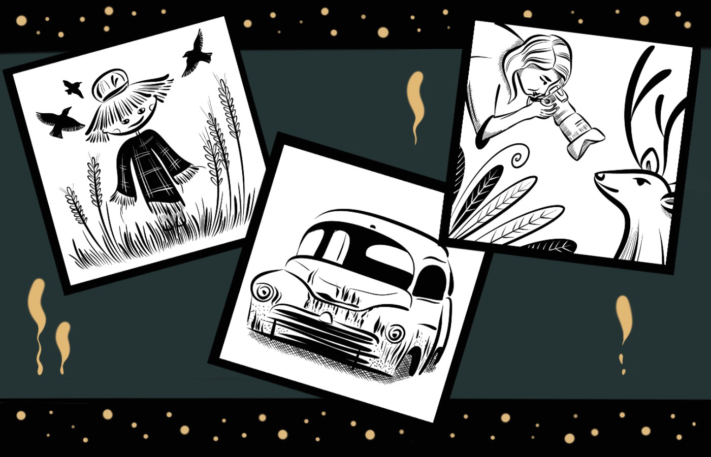 Black-and-white — Изображение №3 — Брендинг, Иллюстрация на Dprofile