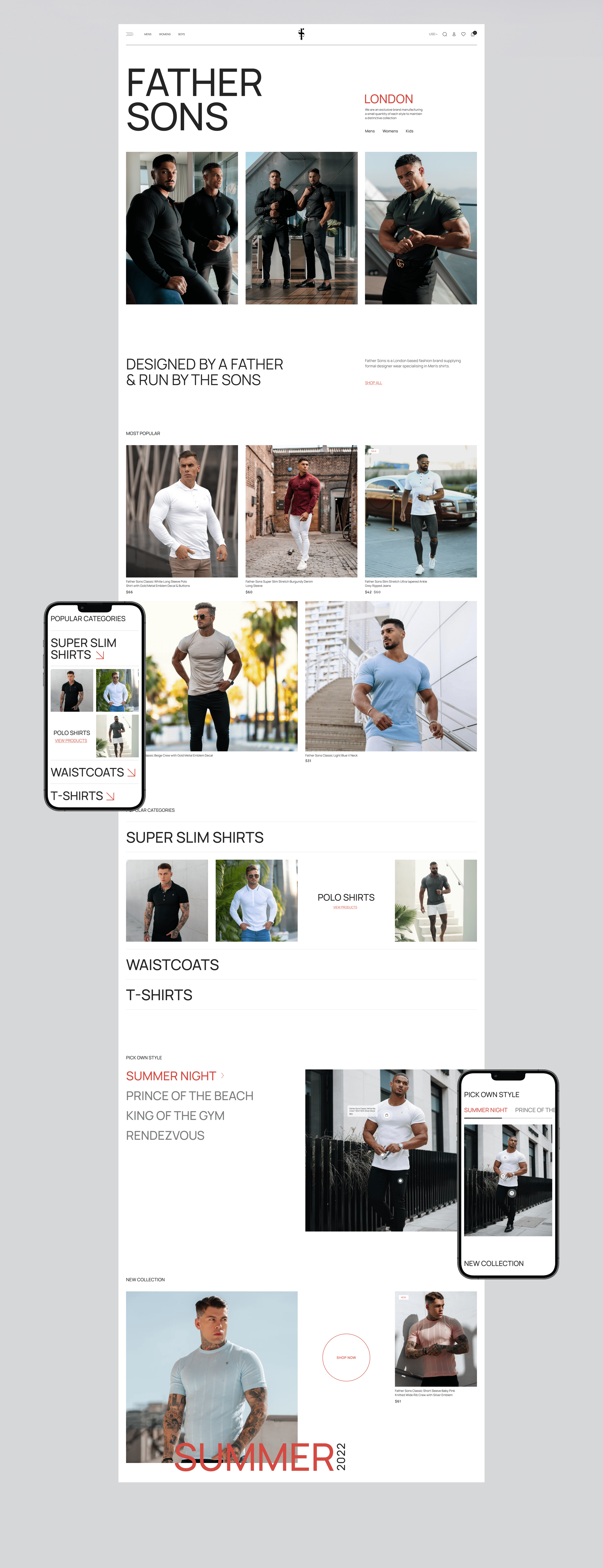 FATHER SONS | REDESIGN CONCEPT — Изображение №2 — Интерфейсы на Dprofile