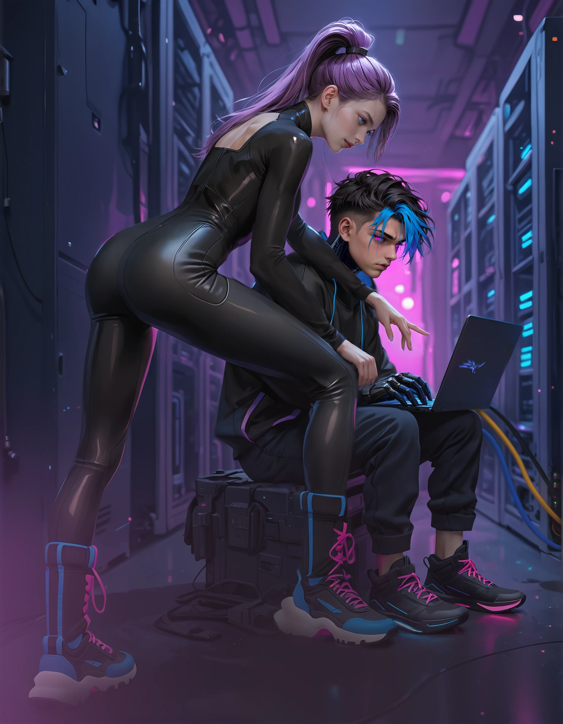 JOIN US — маскоты в киберпанк-стиле для игрового клуба — Изображение №4 — Брендинг, Иллюстрация на Dprofile
