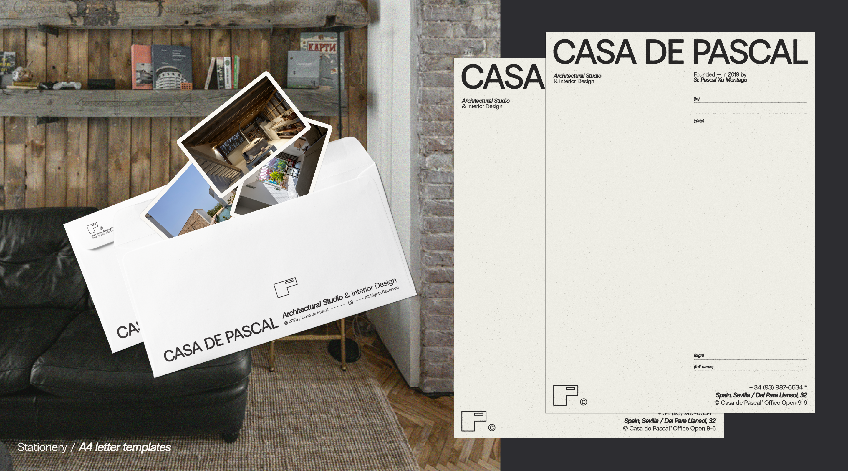 Фирменный стиль для архитектурной студии Casa de Pascal — Изображение №9 — Брендинг на Dprofile