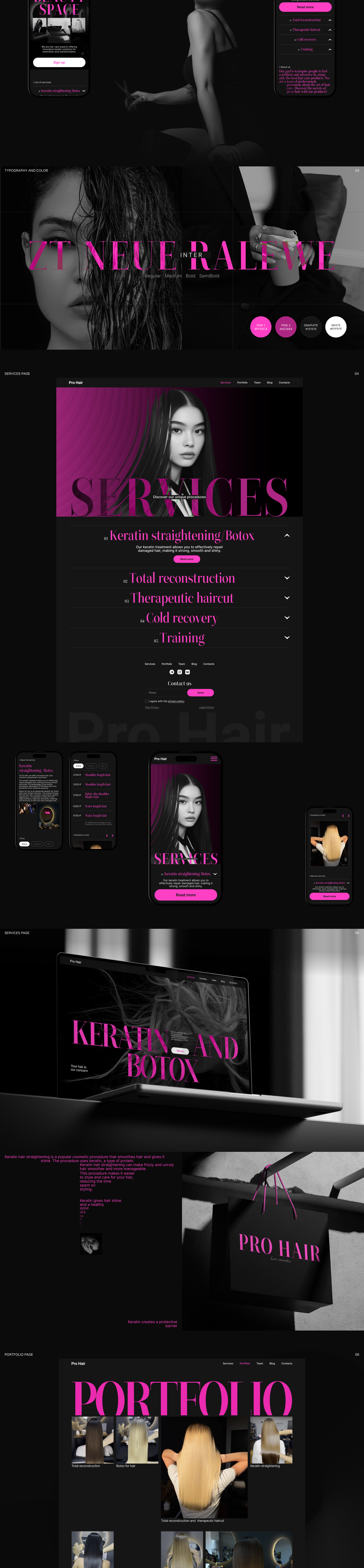 PRO HAIR | Corporate site — Изображение №2 — Интерфейсы на Dprofile