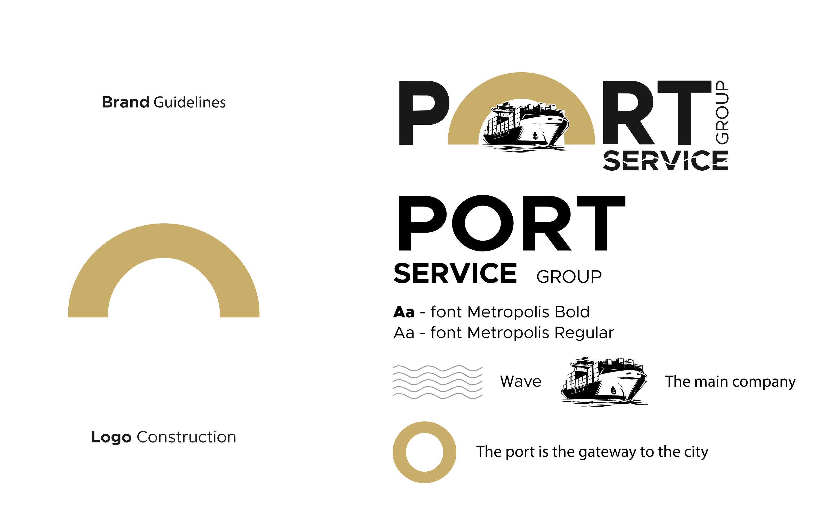 Логотип Port Service Group — Изображение №4 — Брендинг на Dprofile