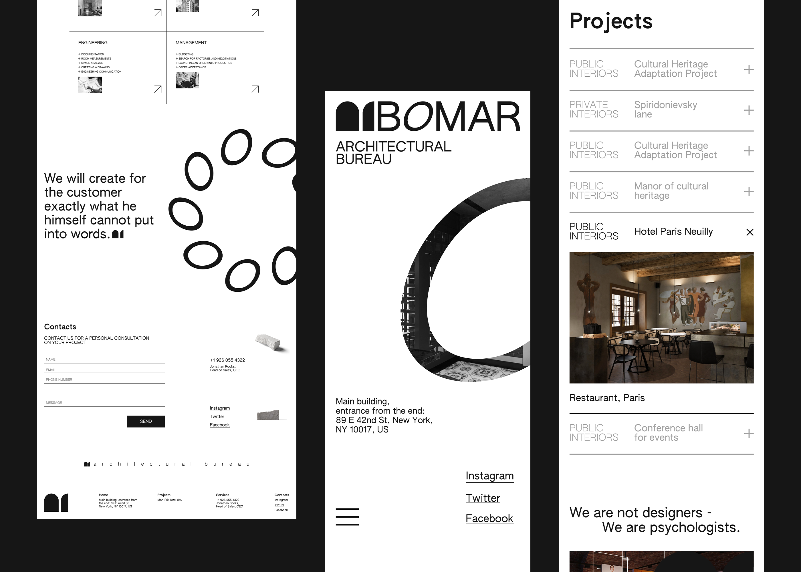 BOMAR — Bureau of Architecture — Изображение №9 — Интерфейсы, Брендинг на Dprofile