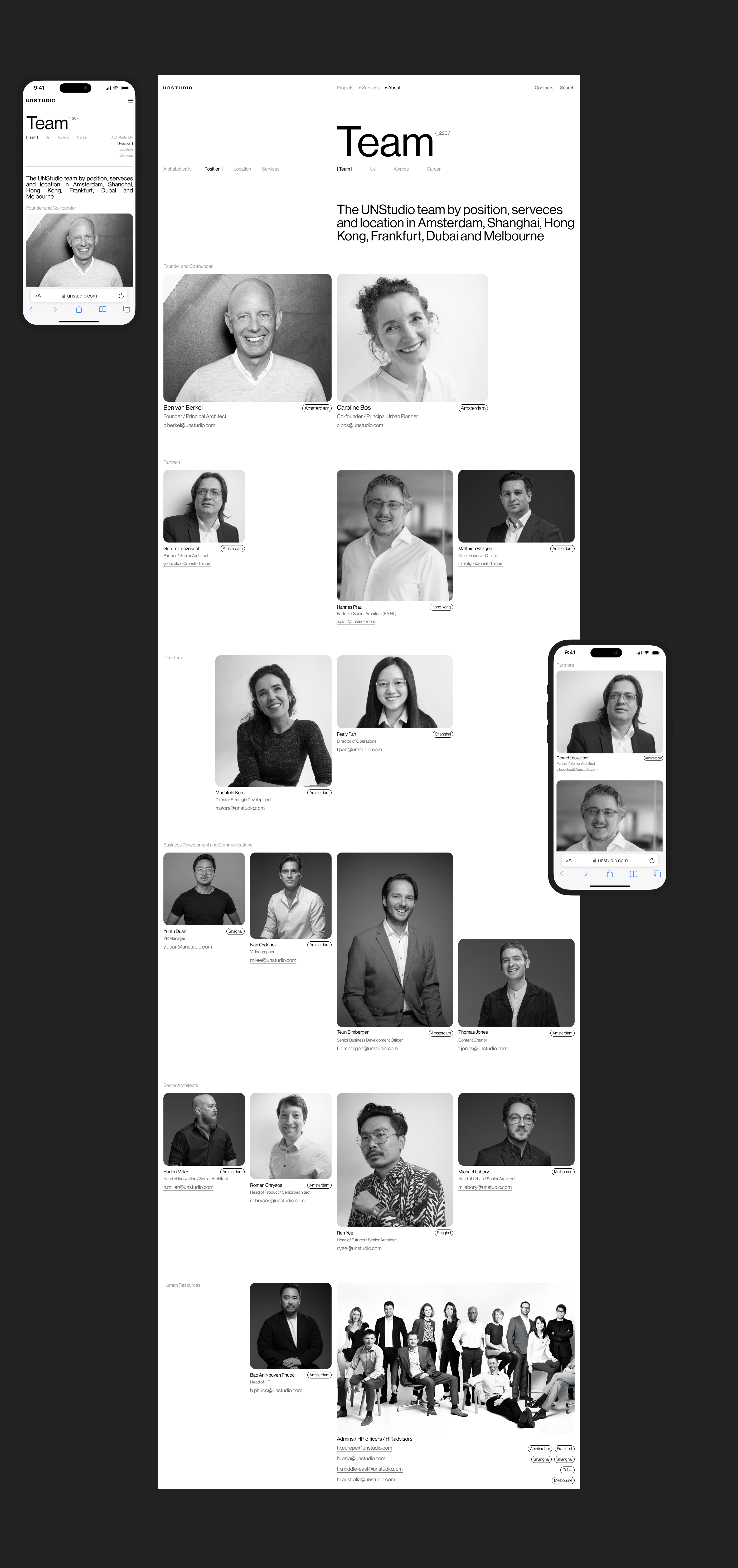 UNStudio / Architecture studio — Изображение №10 — Интерфейсы, Брендинг на Dprofile