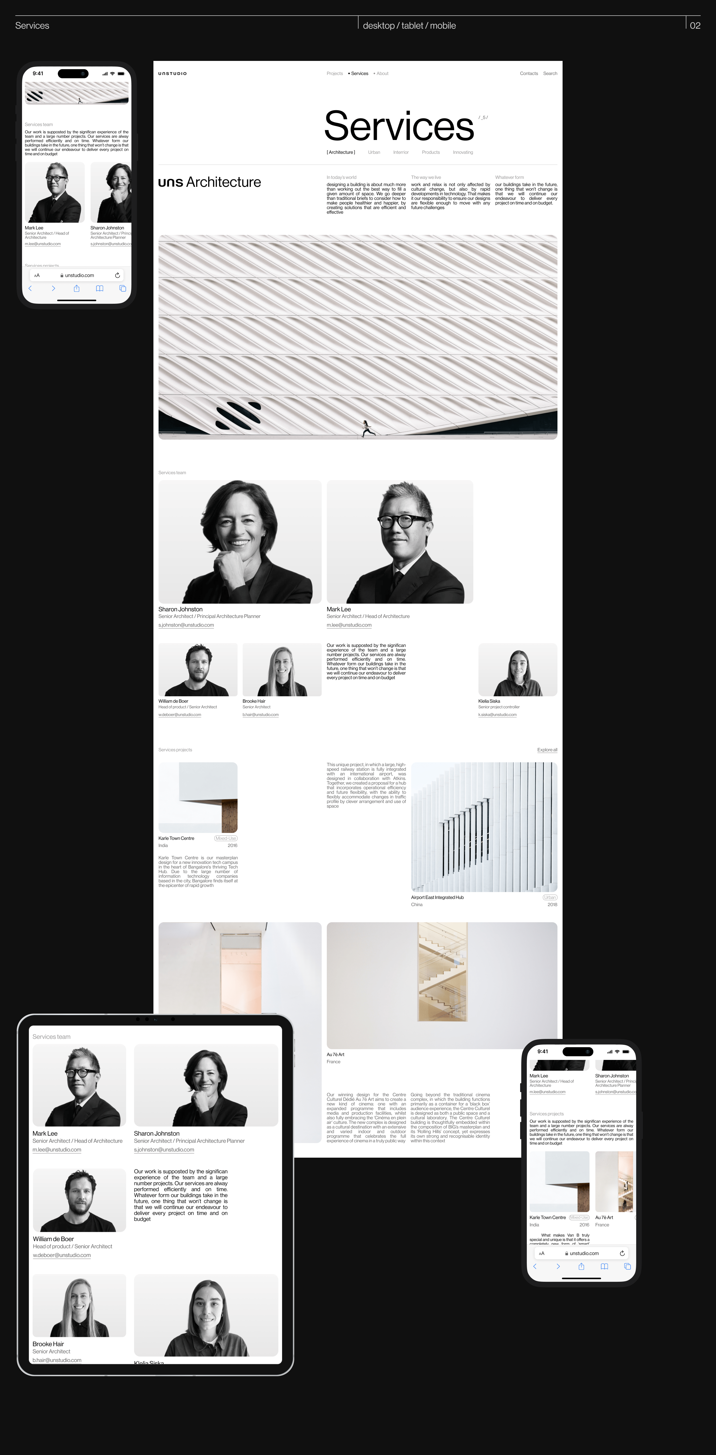 UNStudio / Architecture studio — Изображение №4 — Интерфейсы, Брендинг на Dprofile