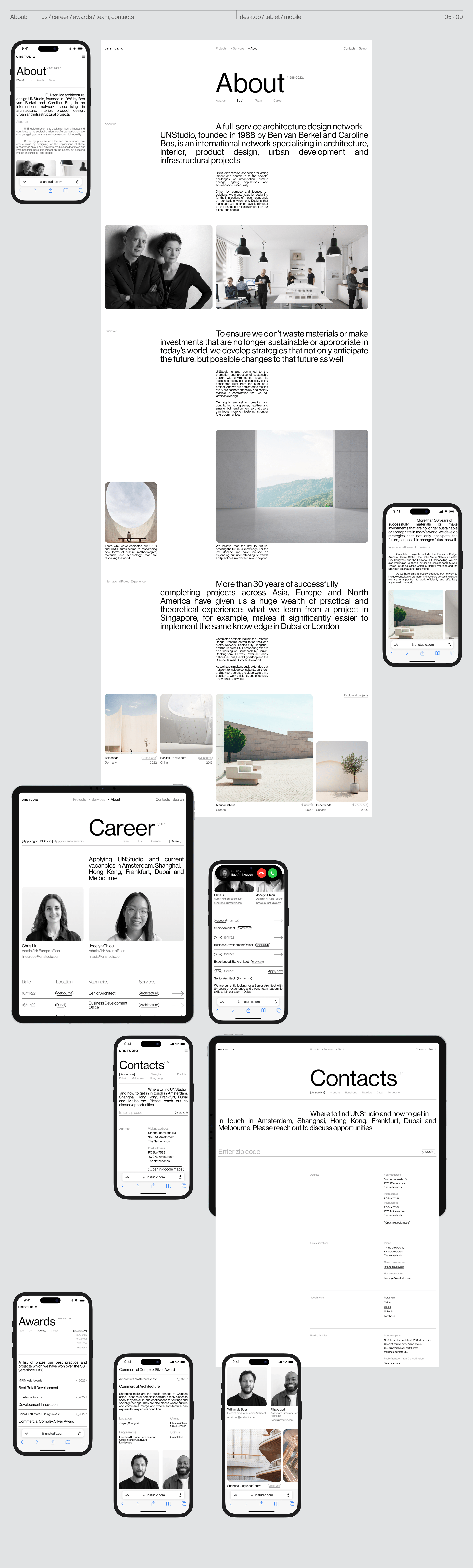 UNStudio / Architecture studio — Изображение №8 — Интерфейсы, Брендинг на Dprofile