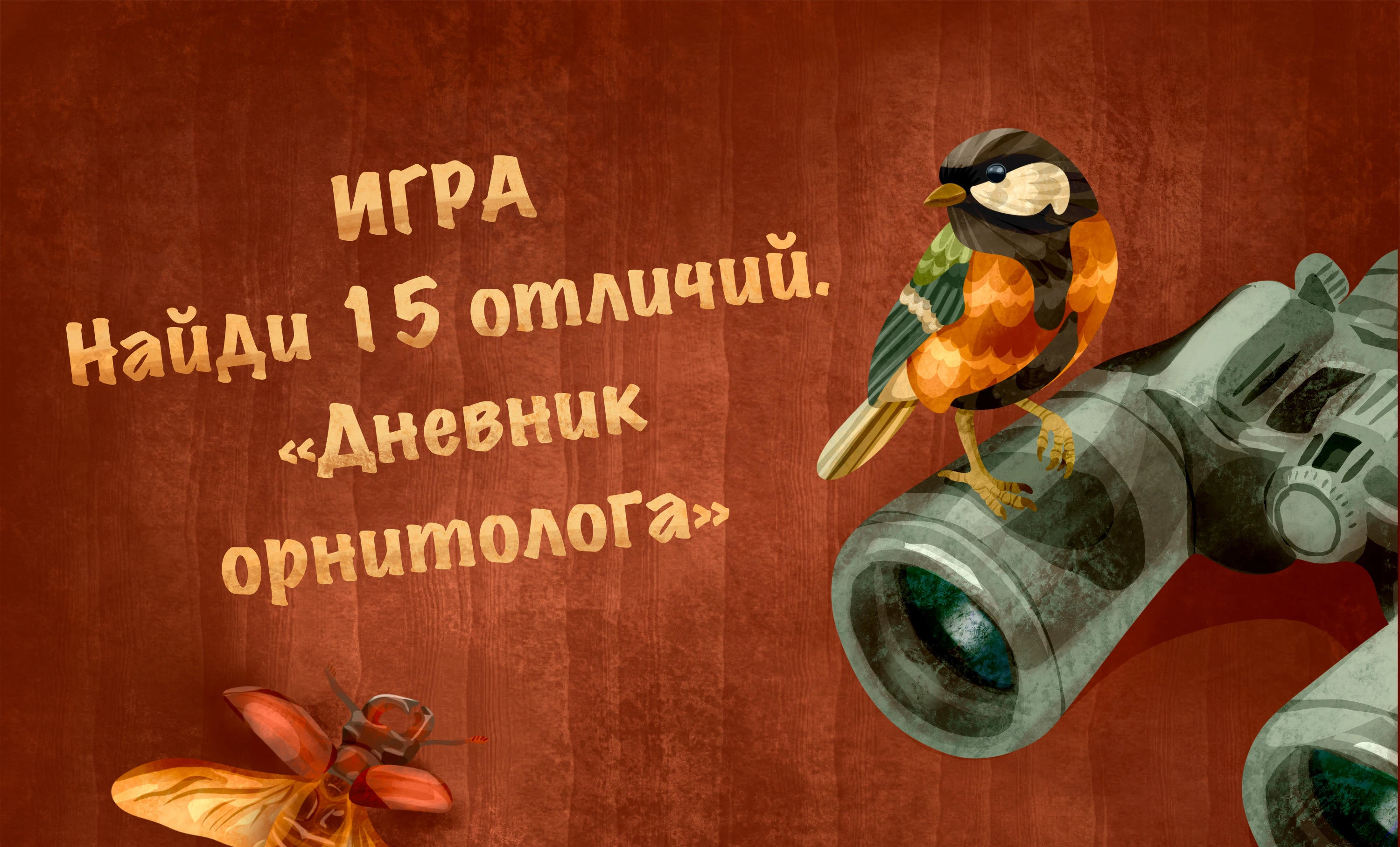 Игра Найди отличия: дневник орнитолога — Изображение №1 — Иллюстрация на Dprofile