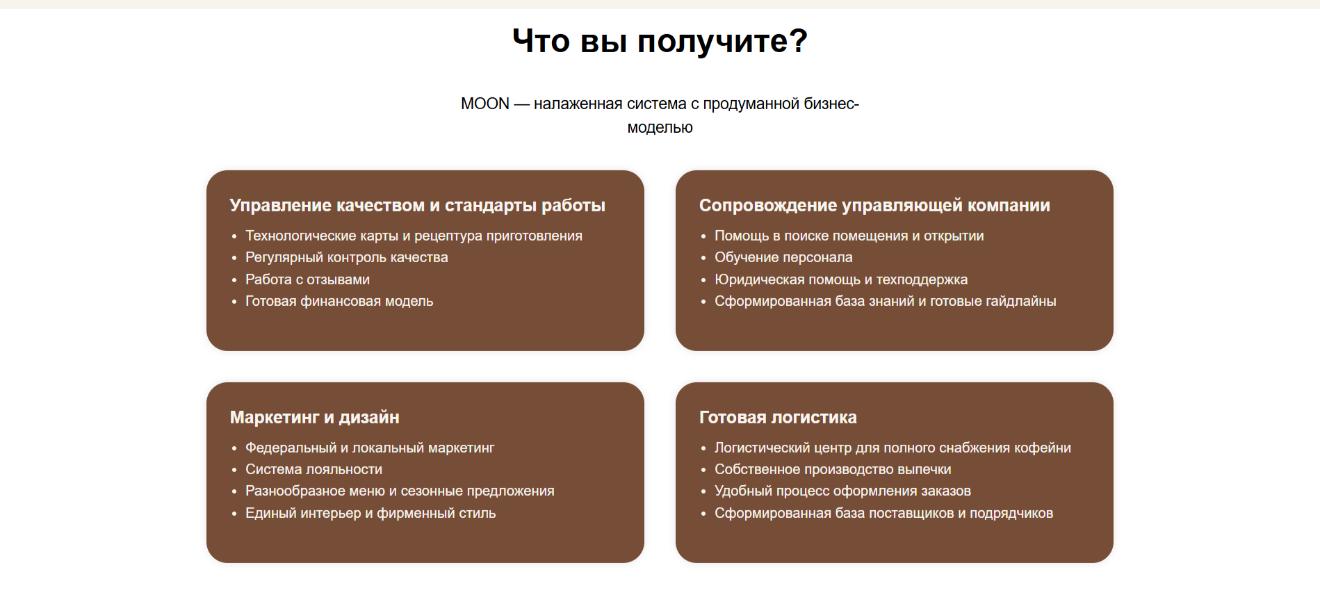 Сайт для франшизы кофейни в портфолио — Изображение №3 — Интерфейсы на Dprofile