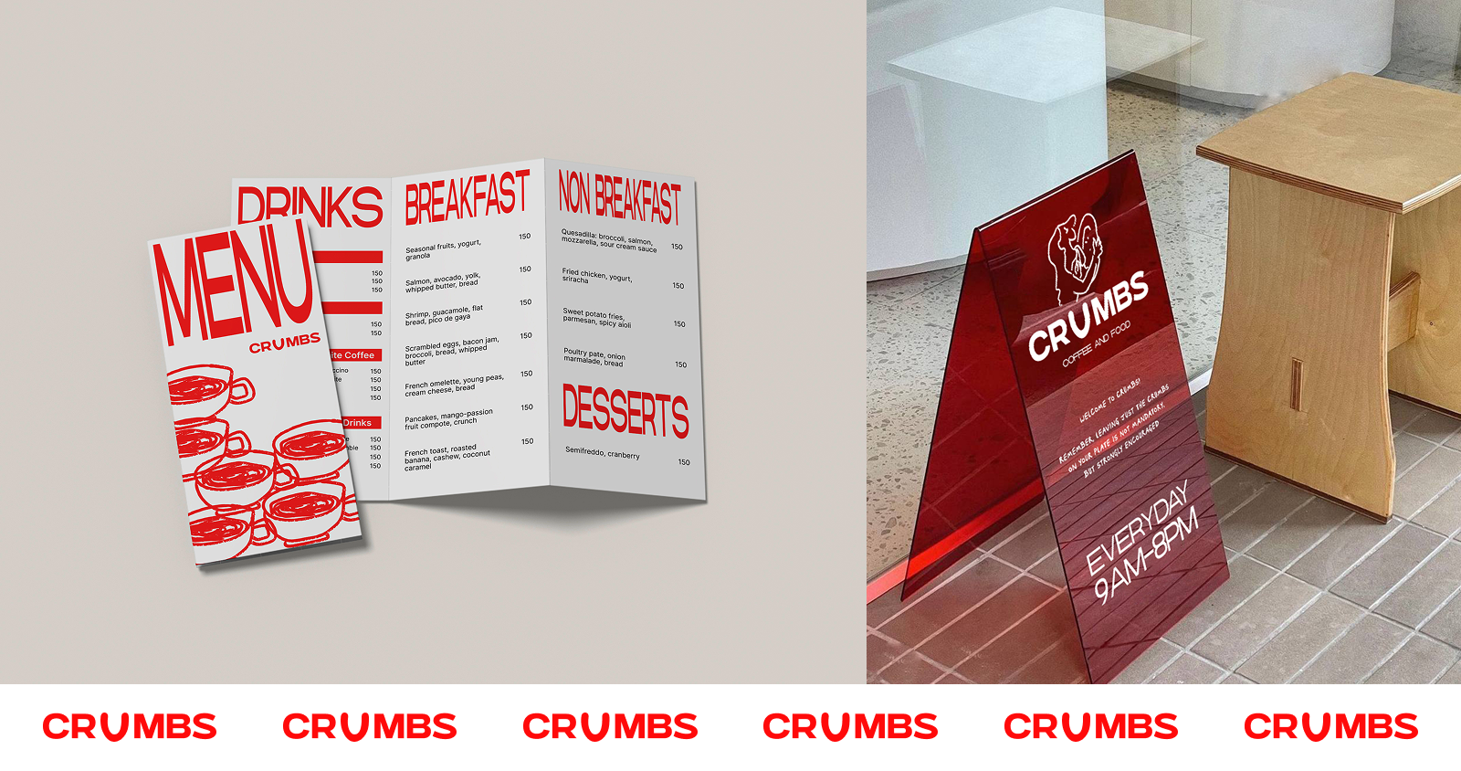 Фирменный стиль для  кофейни CRUMBS — Изображение №11 — Брендинг на Dprofile