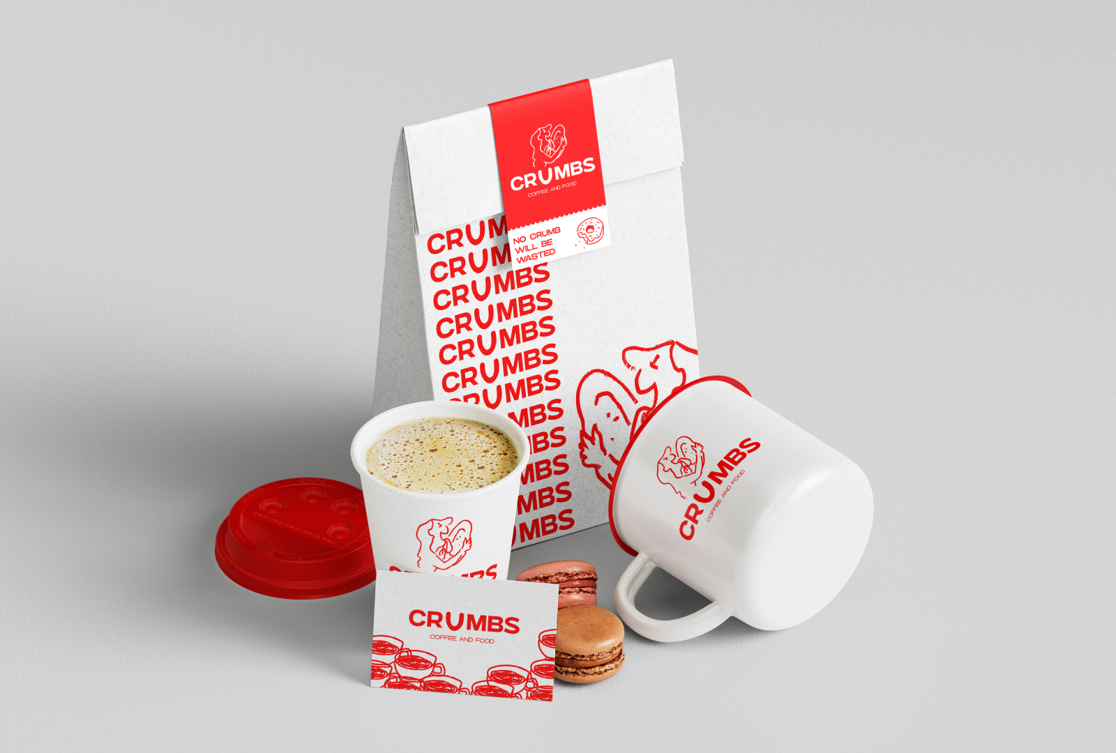 Фирменный стиль для  кофейни CRUMBS — Изображение №14 — Брендинг на Dprofile