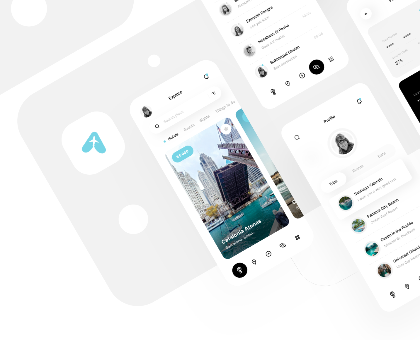 Мобильное приложение для путешествий "Travo" — Интерфейсы на Dprofile