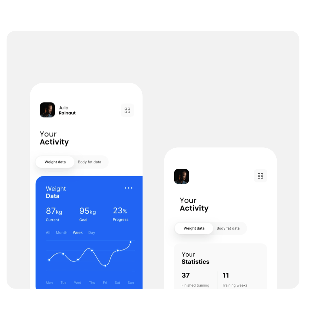 Фитнес-приложение "Como" — Изображение №2 — Интерфейсы на Dprofile