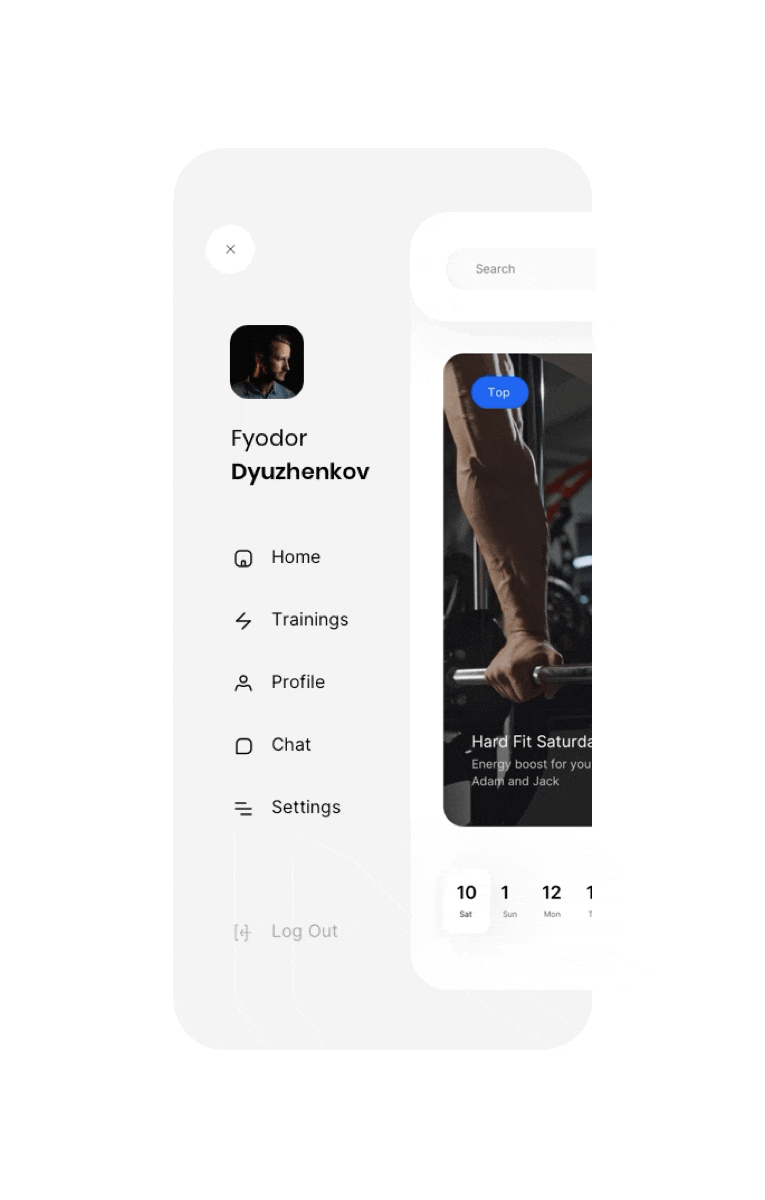 Фитнес-приложение "Como" — Изображение №10 — Интерфейсы на Dprofile