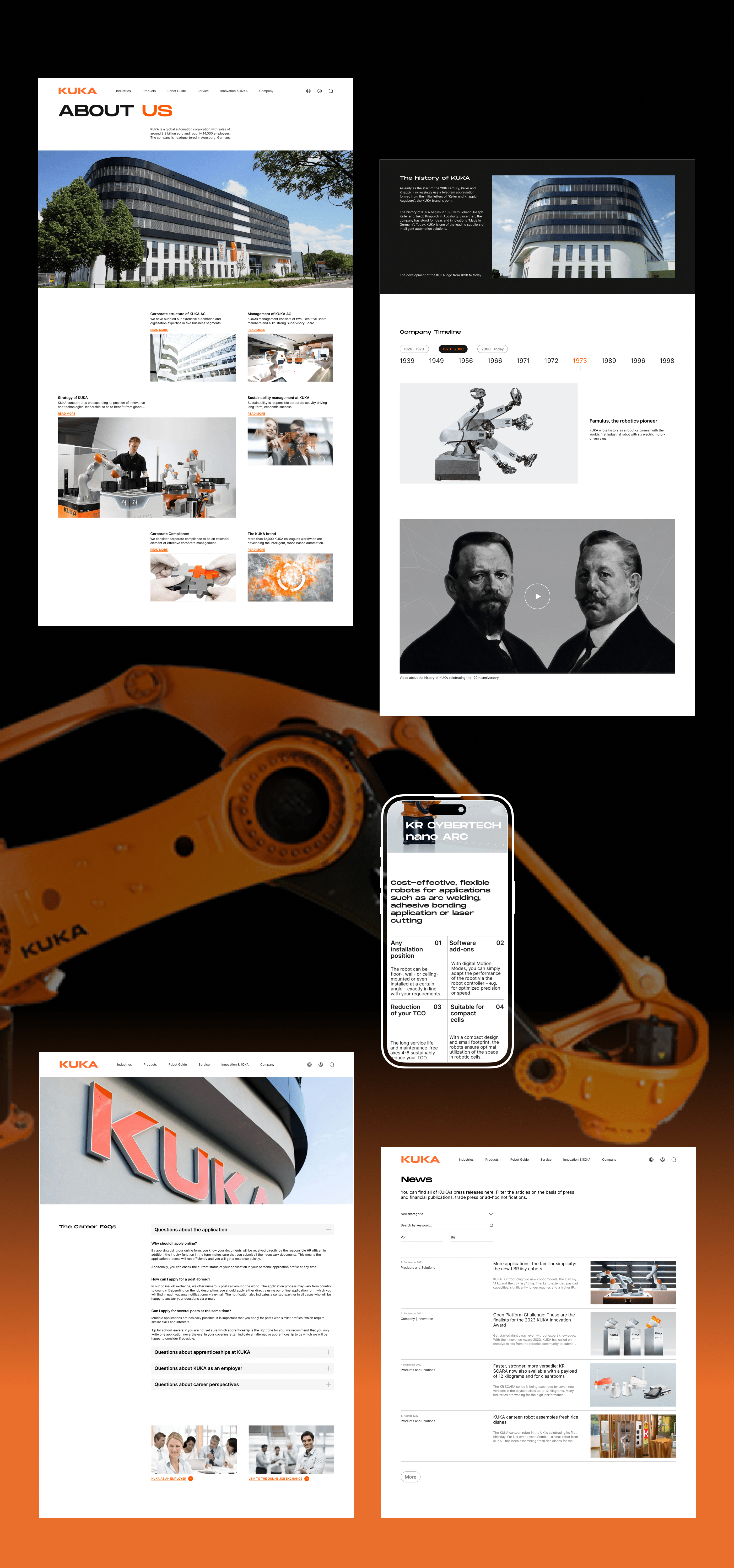 KUKA AG — corporate website redesign — Изображение №8 — Интерфейсы на Dprofile