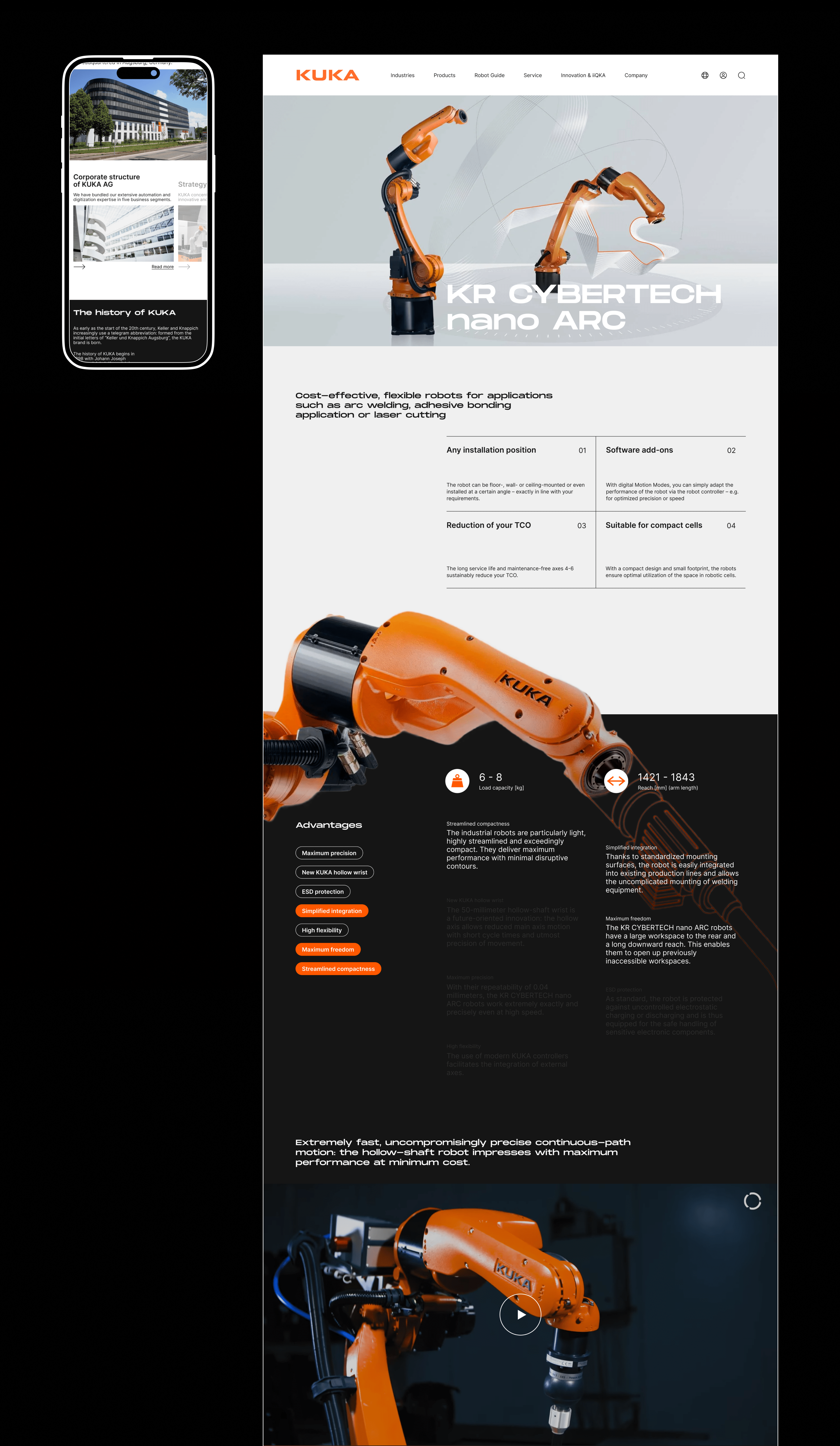 KUKA AG — corporate website redesign — Изображение №6 — Интерфейсы на Dprofile