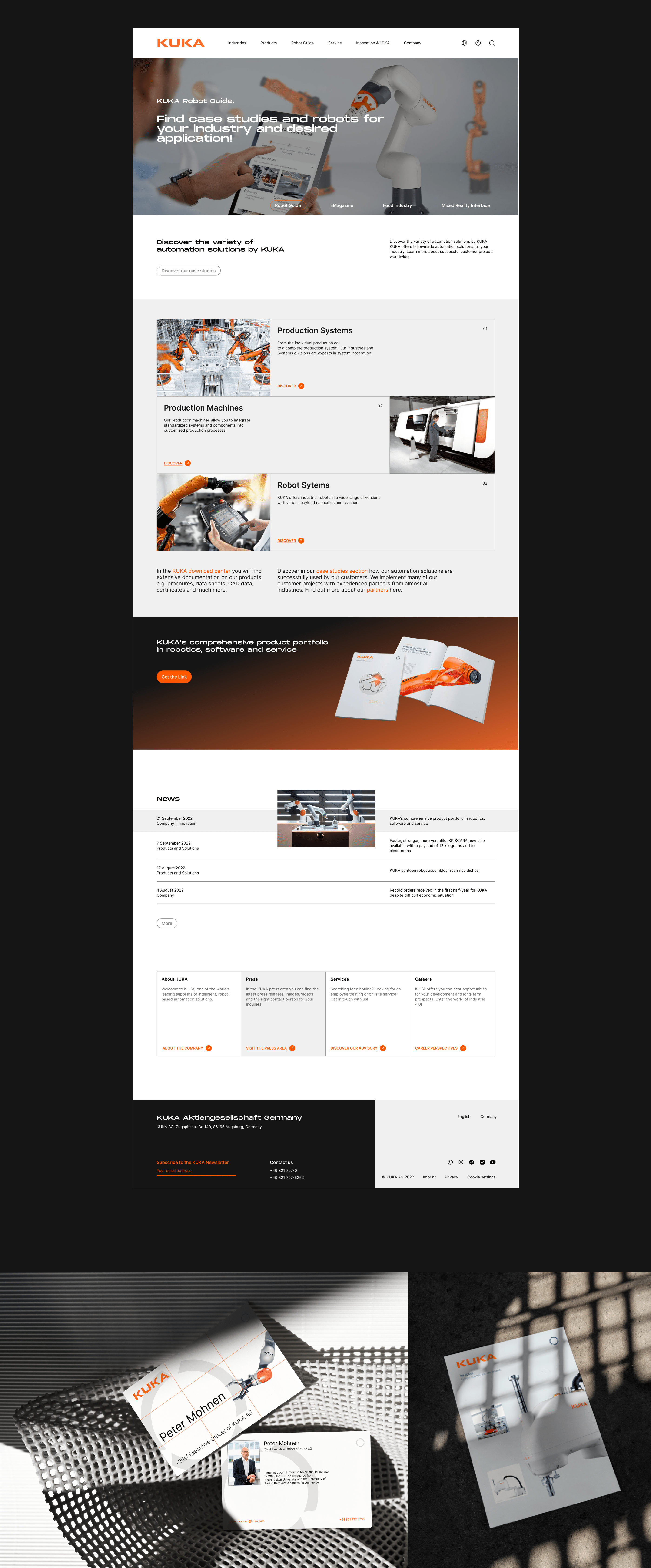 KUKA AG — corporate website redesign — Изображение №4 — Интерфейсы на Dprofile