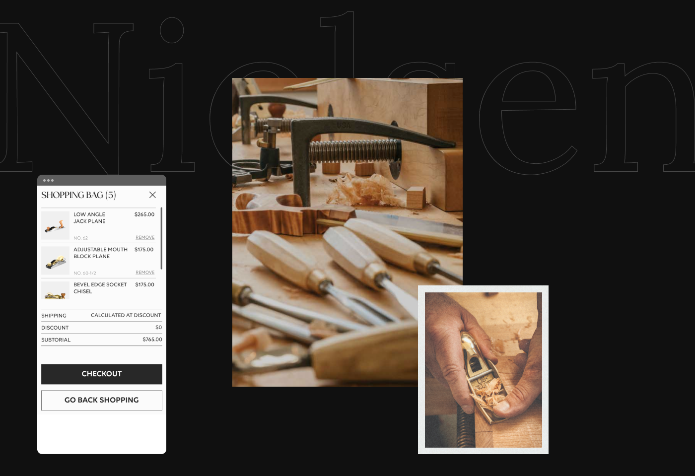 Lie-Nielsen Toolworks | E-commerce redesign — Изображение №6 — Интерфейсы на Dprofile