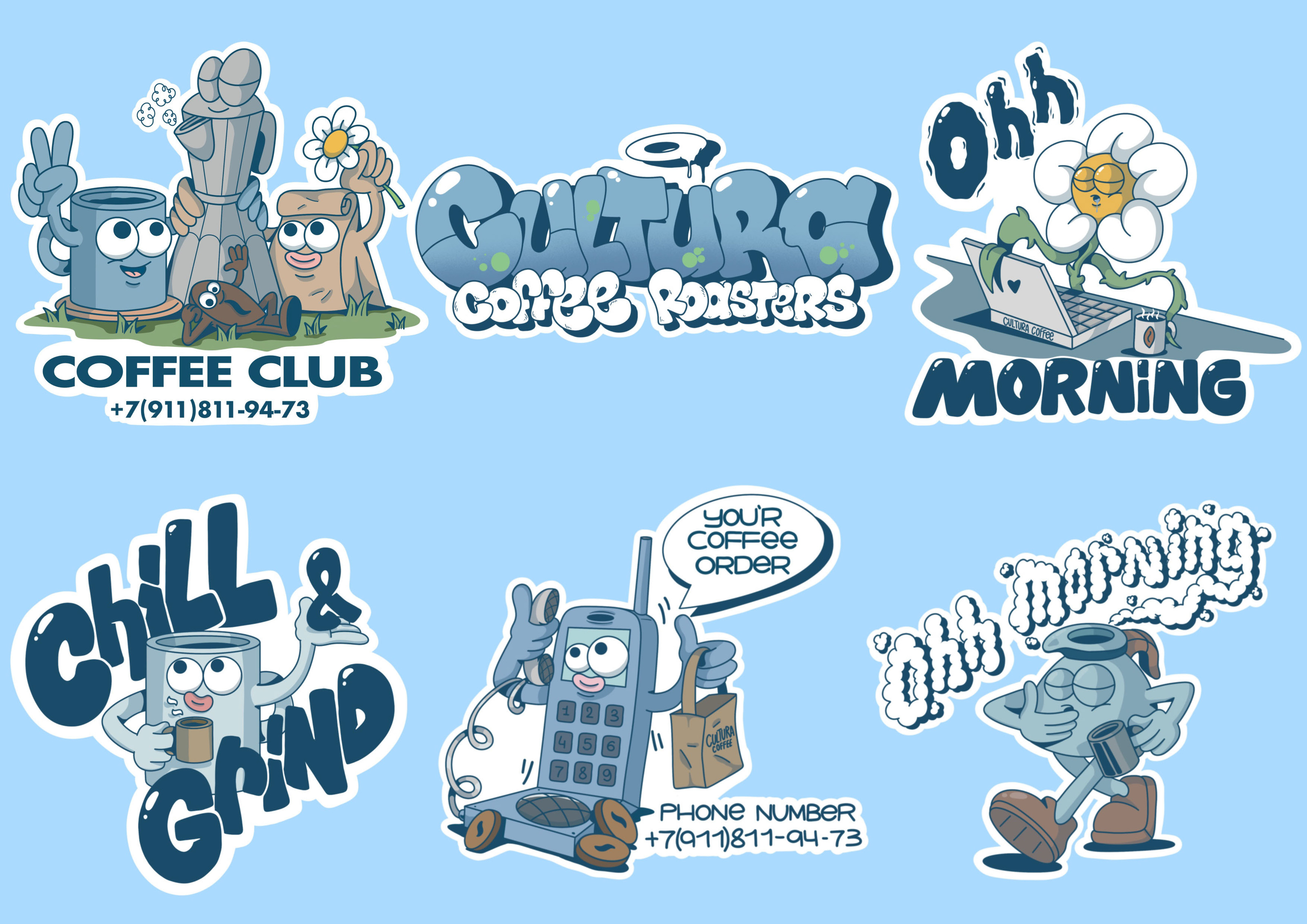 Cultura Coffee — Изображение №2 — Брендинг, Иллюстрация на Dprofile