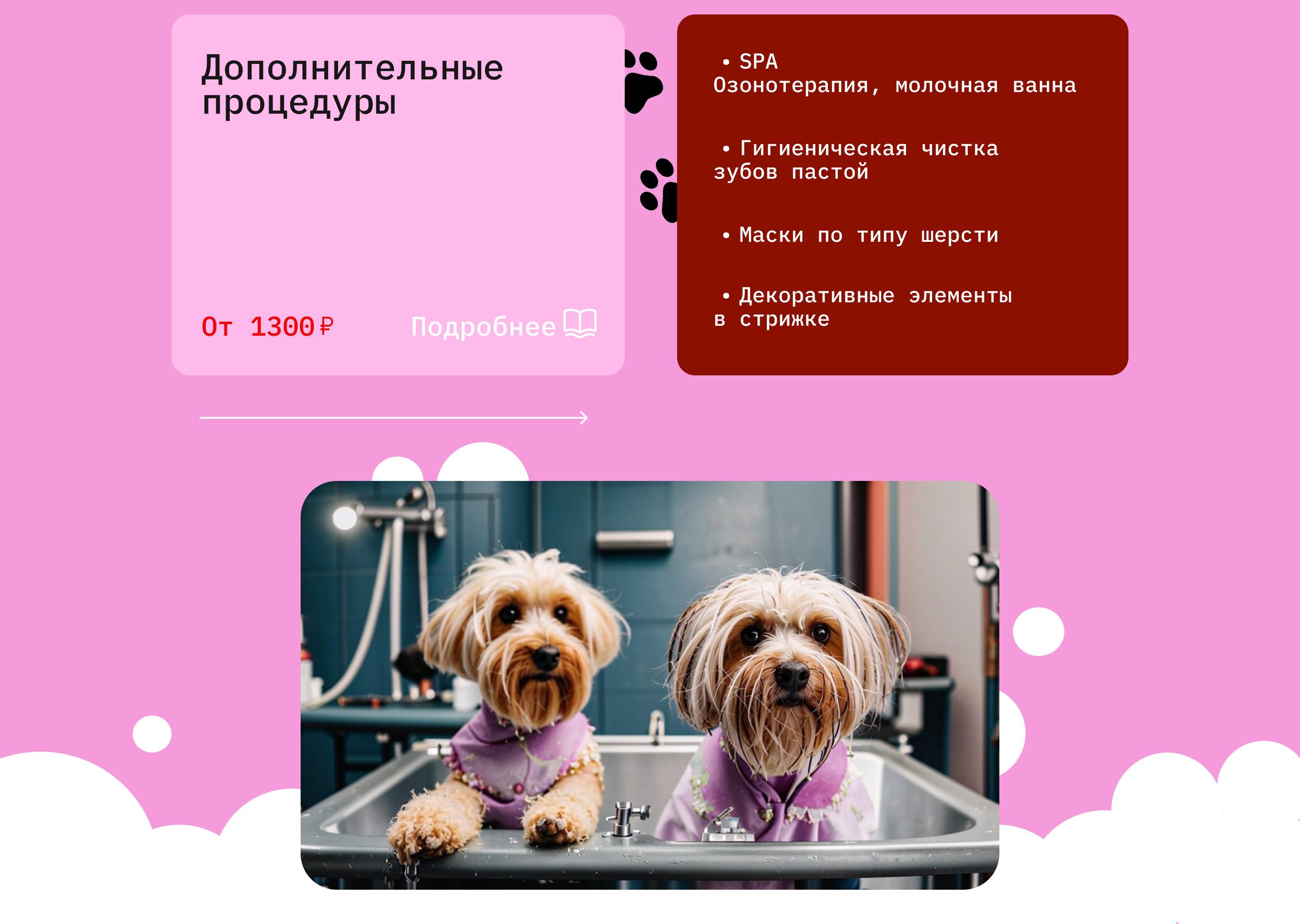 Сайт для груминг салона | Website "Groom Room" — Изображение №5 — Интерфейсы на Dprofile