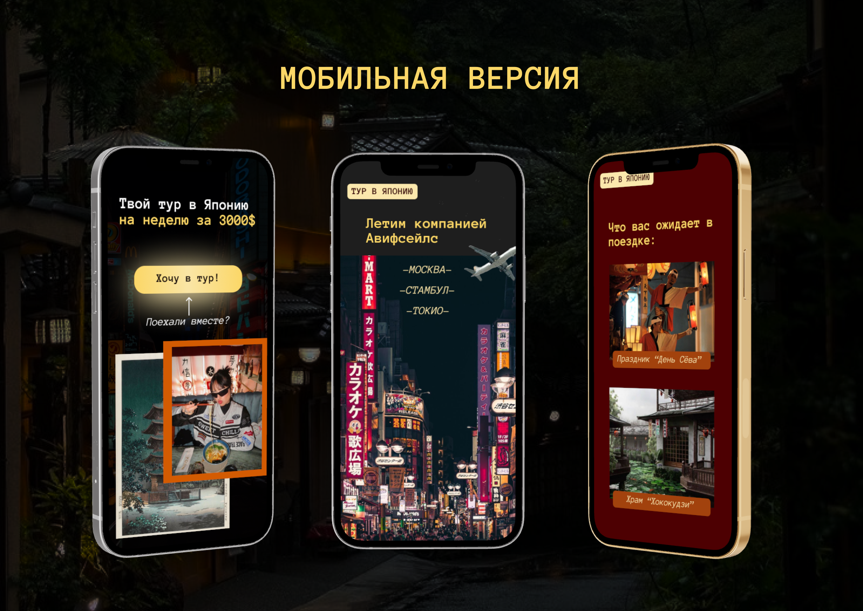 Сайт тура в Японию | Website Design — Изображение №5 — Интерфейсы, Брендинг на Dprofile
