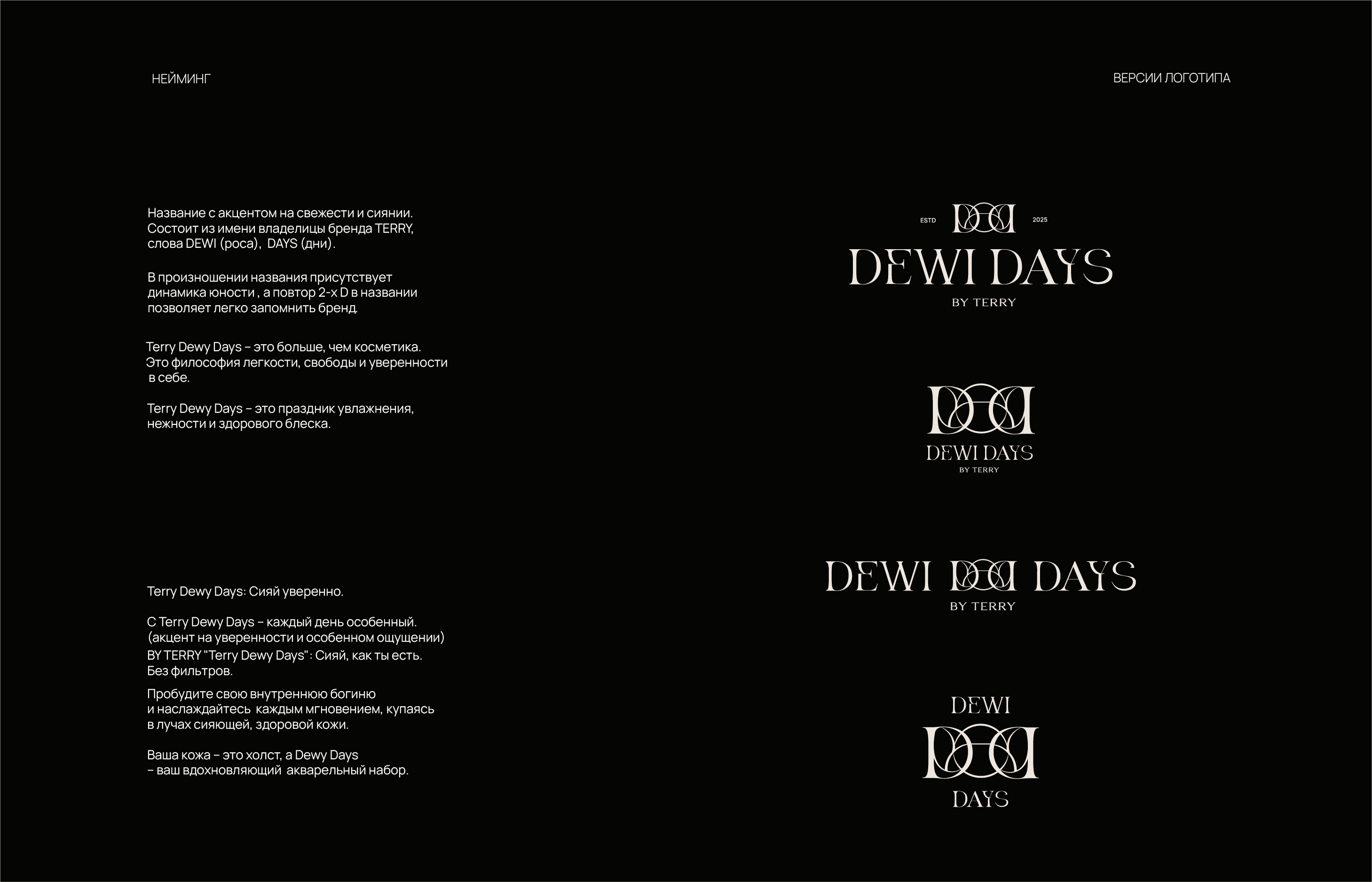 Фирменный стиль для косметического бренда TERRY DEWI DAYS — Изображение №8 — Брендинг на Dprofile