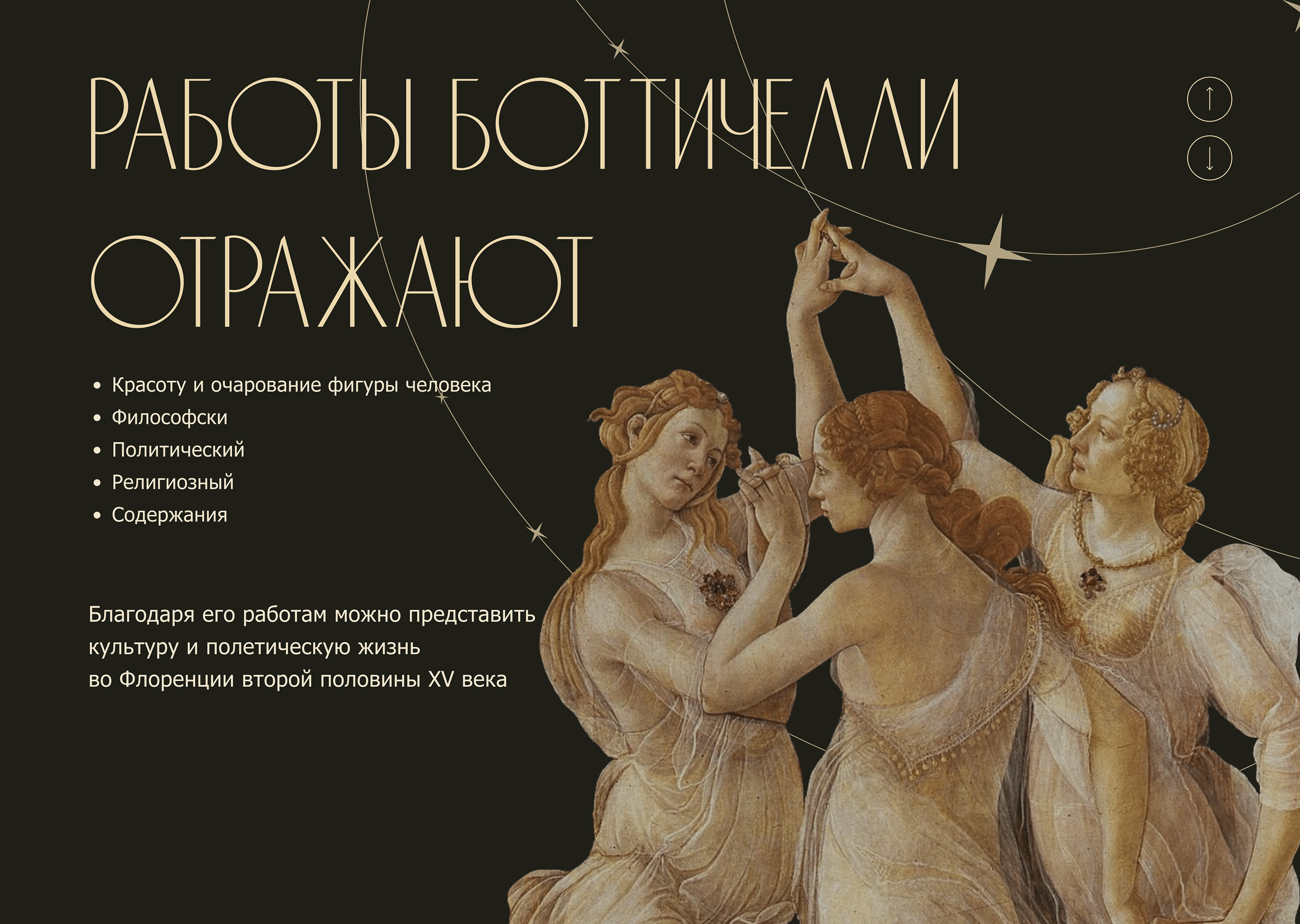 Сайт-визитка Сандро Боттичелли/Landing page Botticelli — Изображение №9 — Интерфейсы на Dprofile