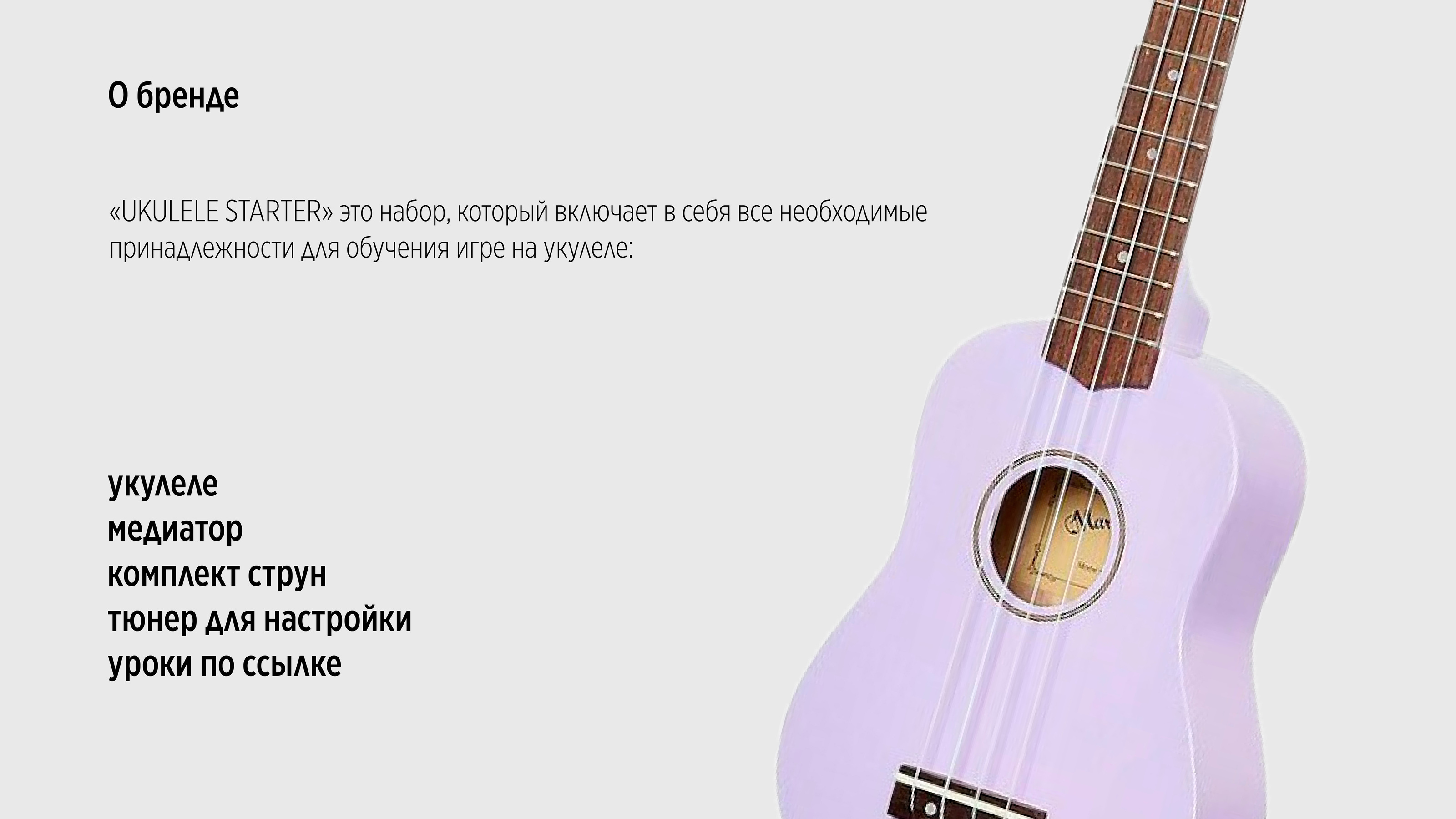 Дизайн упаковки и POSM набора "UKULELE STARTER" — Изображение №2 — Брендинг, Маркетинг на Dprofile