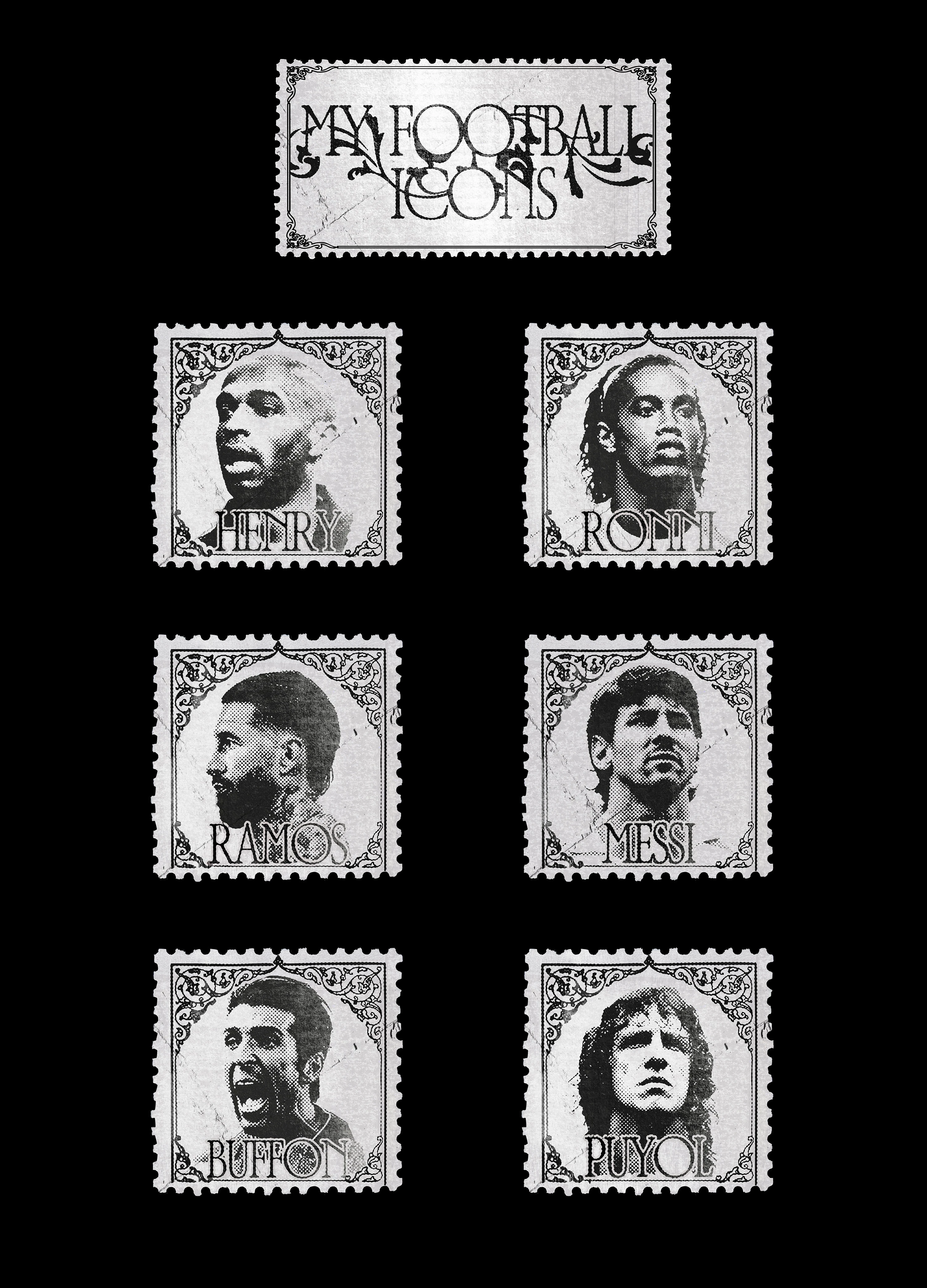 MY FOOTBALL ICONS (дизайн почтовых марок) — Изображение №11 — Брендинг, Иллюстрация на Dprofile