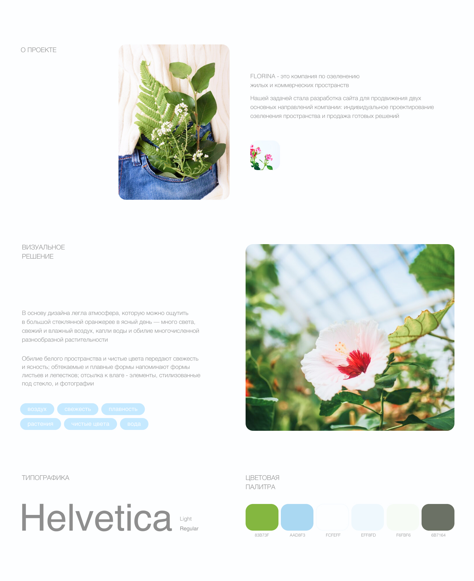 FLORINA // Компания по озеленению — Изображение №2 — Интерфейсы на Dprofile