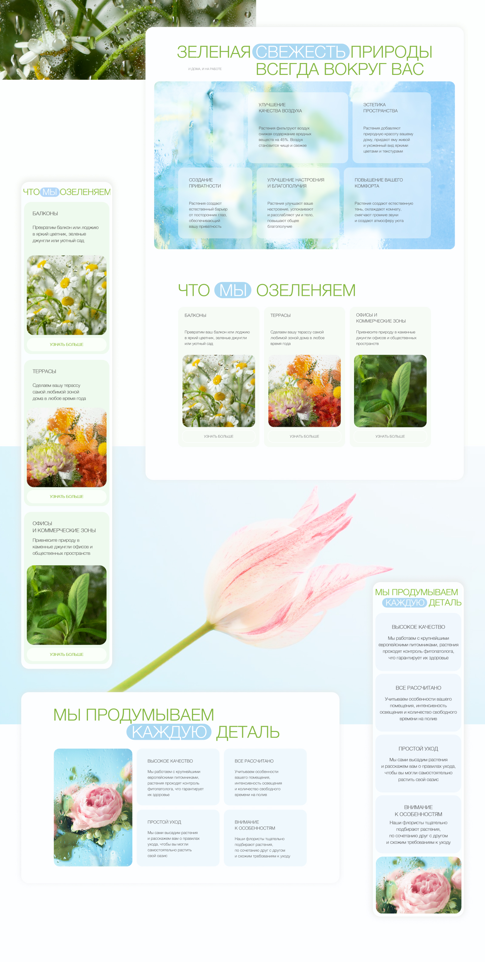 FLORINA // Компания по озеленению — Изображение №4 — Интерфейсы на Dprofile