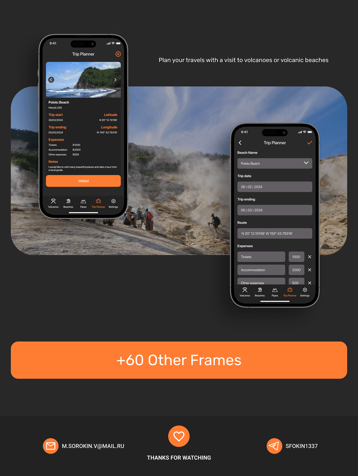 Volcanoes Explorer Mobile App | UX/UI Design — Изображение №2 — Интерфейсы на Dprofile