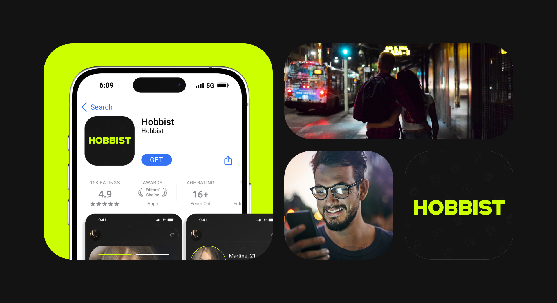 Hobbist - Dating App | UX/UI Design — Изображение №5 — Интерфейсы на Dprofile