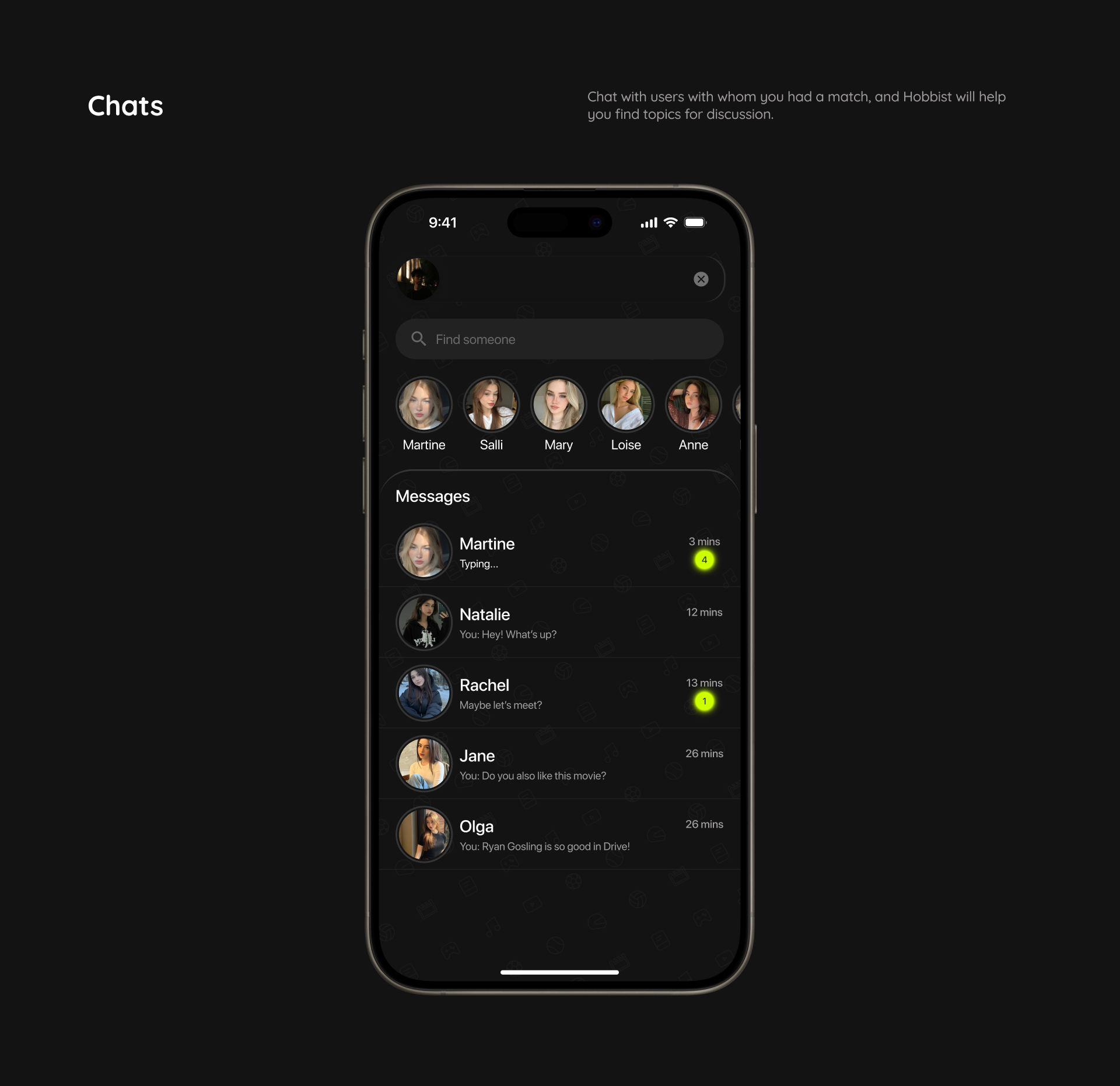 Hobbist - Dating App | UX/UI Design — Изображение №10 — Интерфейсы на Dprofile