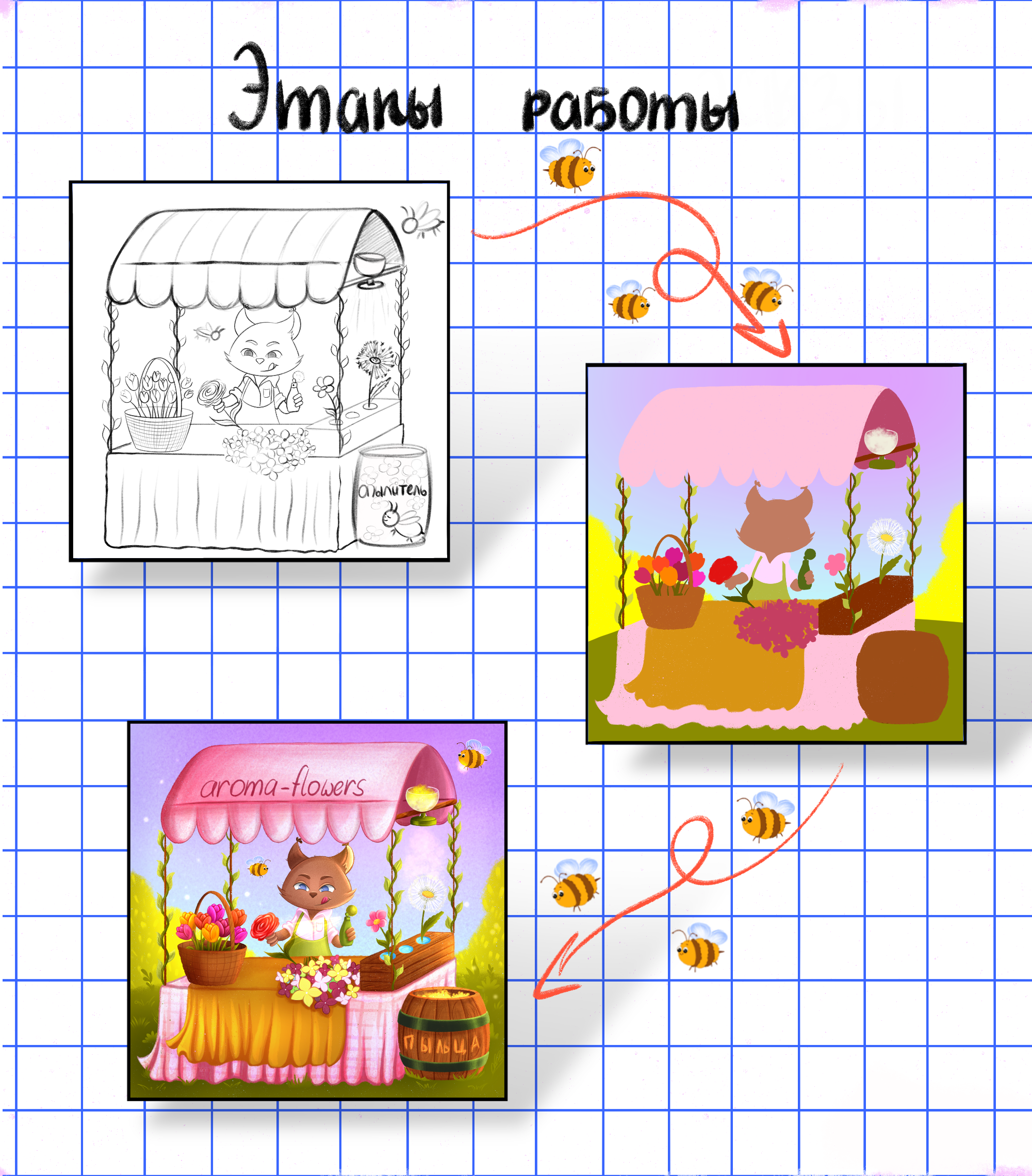 Канцелярия для школы — Изображение №4 — Иллюстрация, Графика на Dprofile