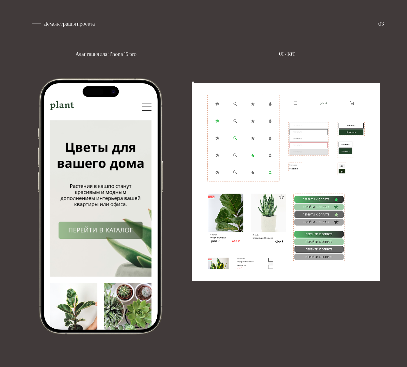 Интернет - магазин Plant — Изображение №4 — Интерфейсы на Dprofile