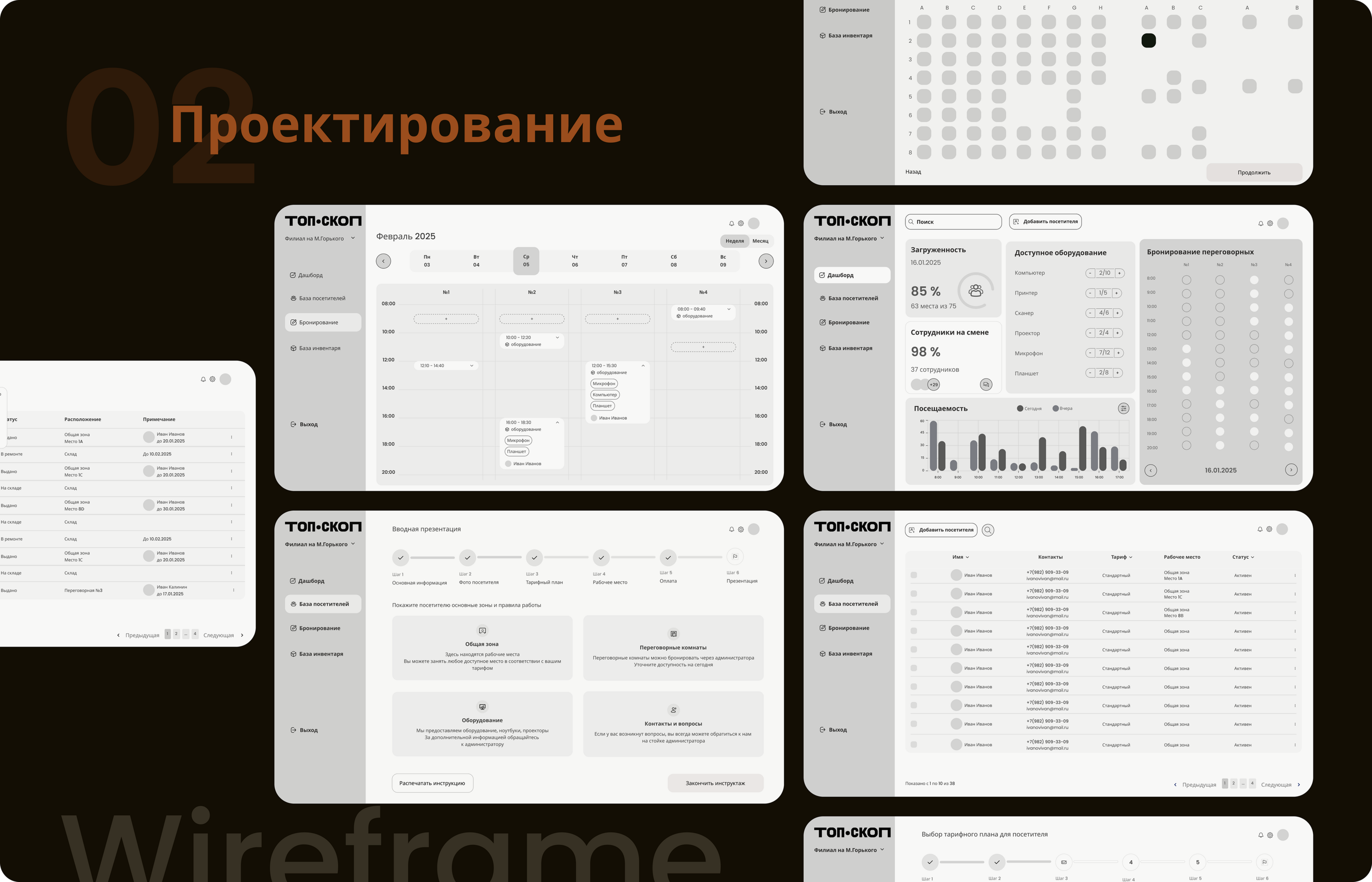 Веб-портал для коворкинга — Изображение №10 — Интерфейсы на Dprofile