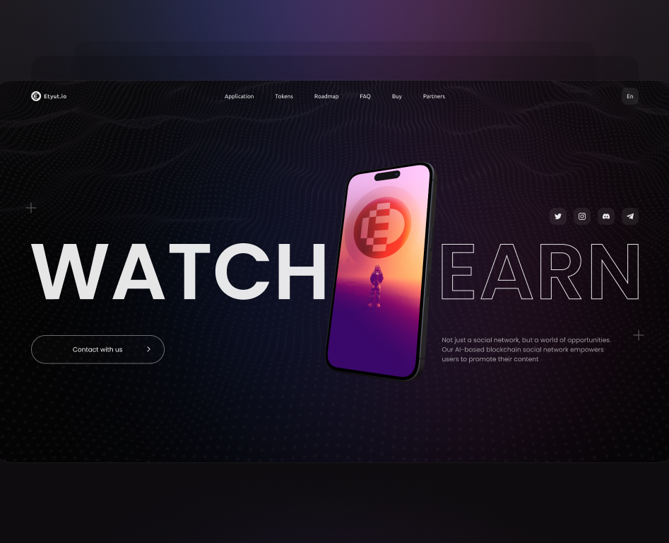 Etyut.io – Landing Page Design на Dprofile