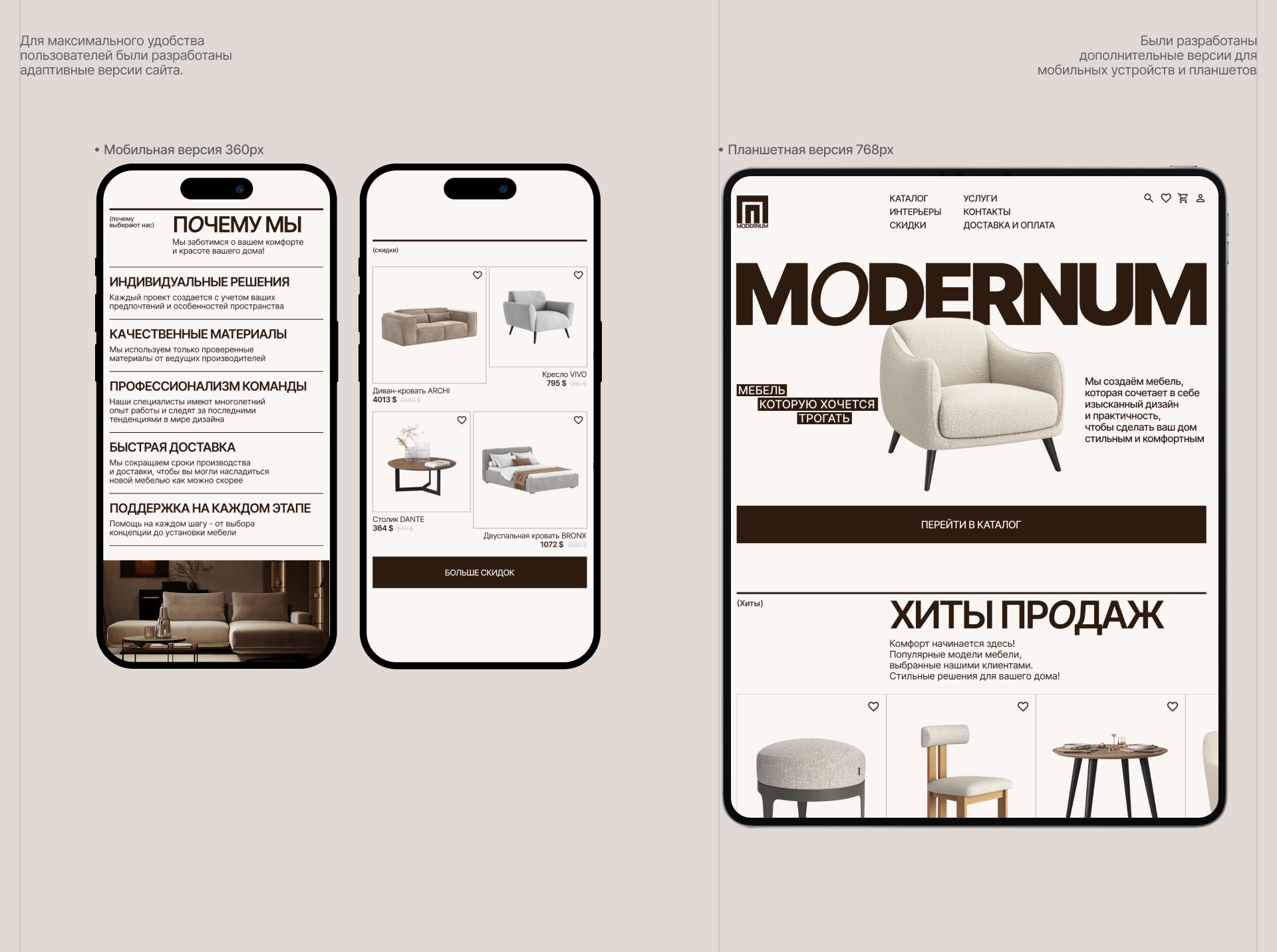 MODERNUM | ONLINE STORE DESIGN — Изображение №4 — Интерфейсы на Dprofile