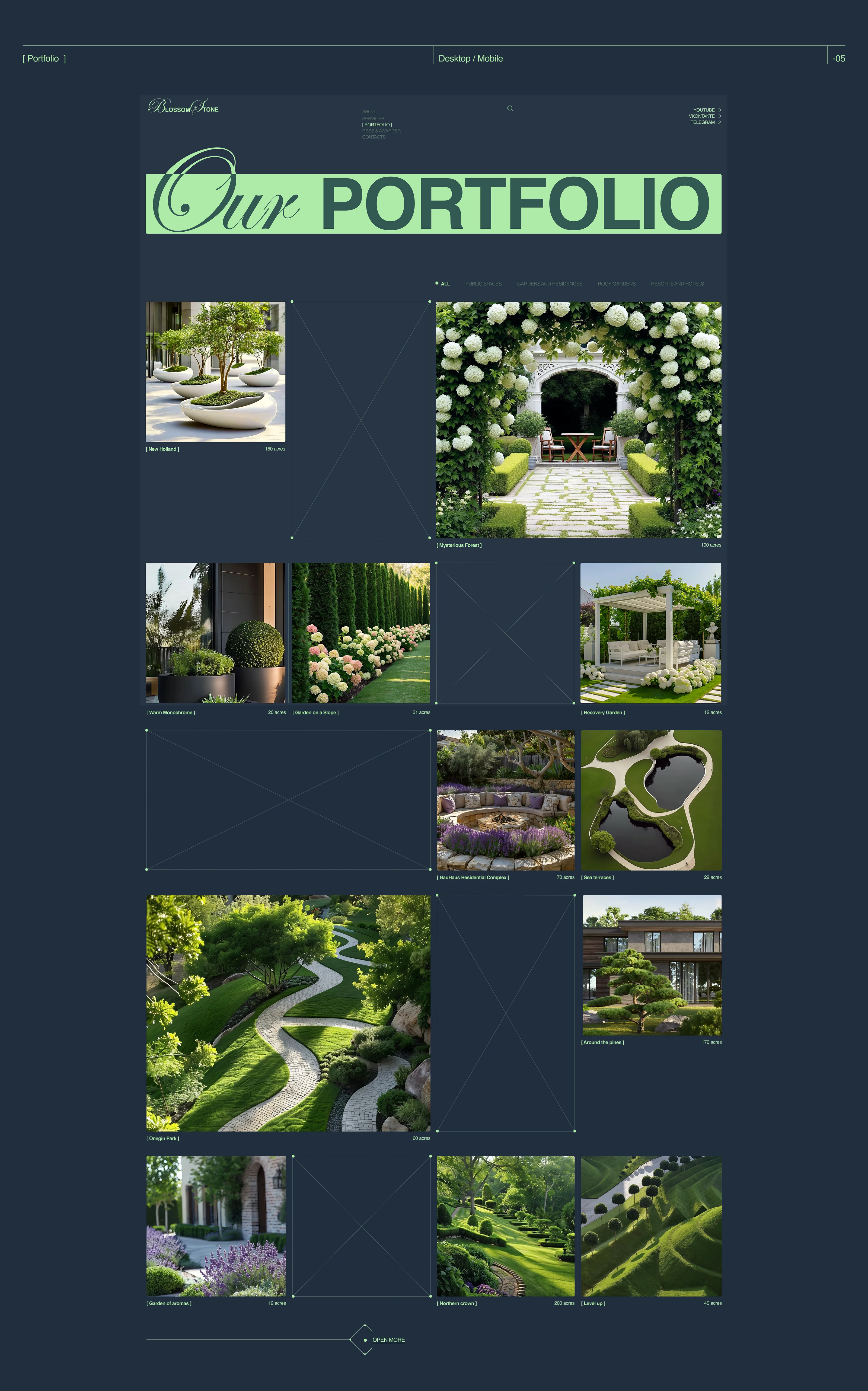 BLOSSOM&STONE | Corporate Website — Изображение №12 — Интерфейсы на Dprofile