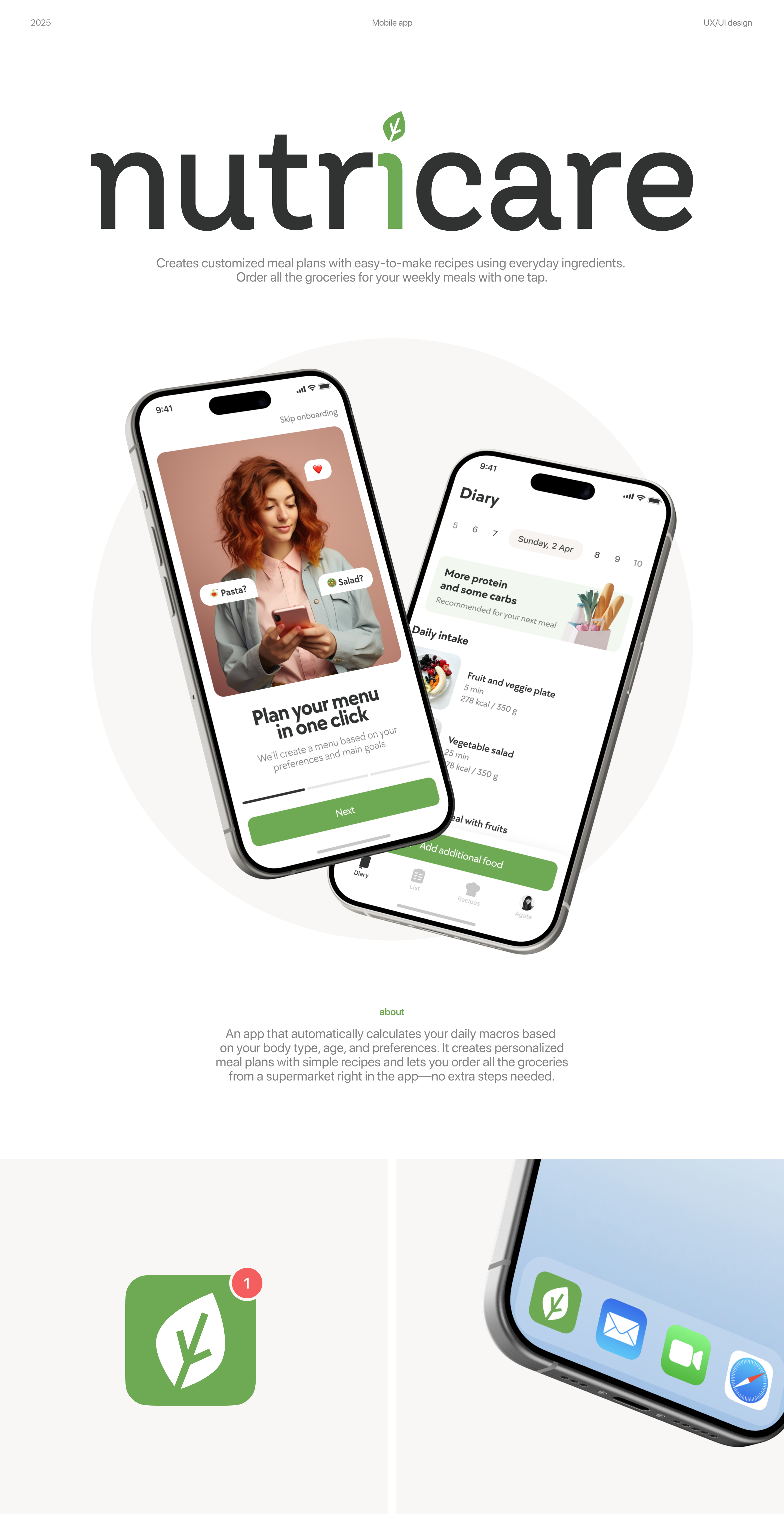 Nutricare — Изображение №1 — Интерфейсы на Dprofile