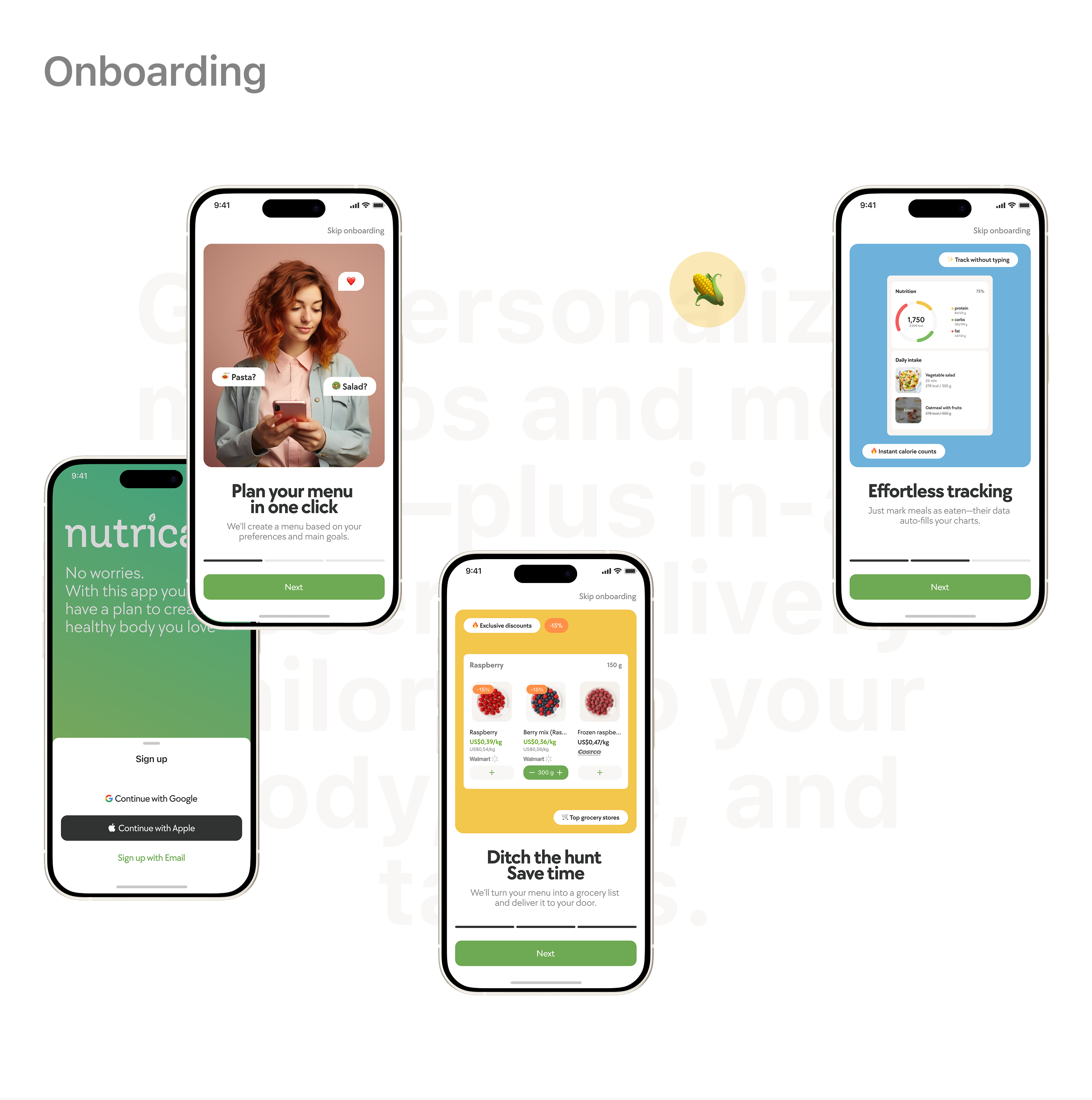 Nutricare — Изображение №2 — Интерфейсы на Dprofile