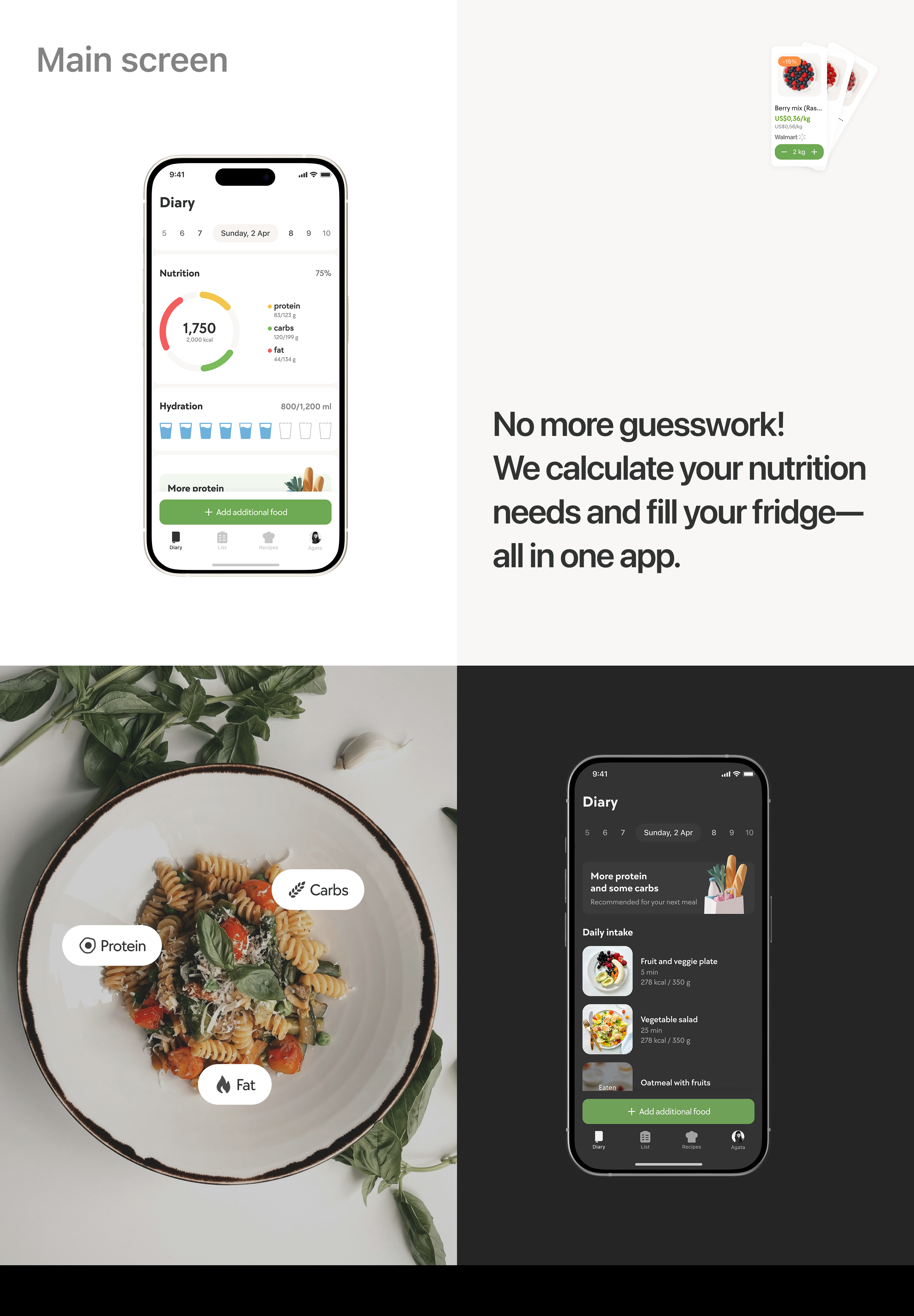 Nutricare — Изображение №3 — Интерфейсы на Dprofile